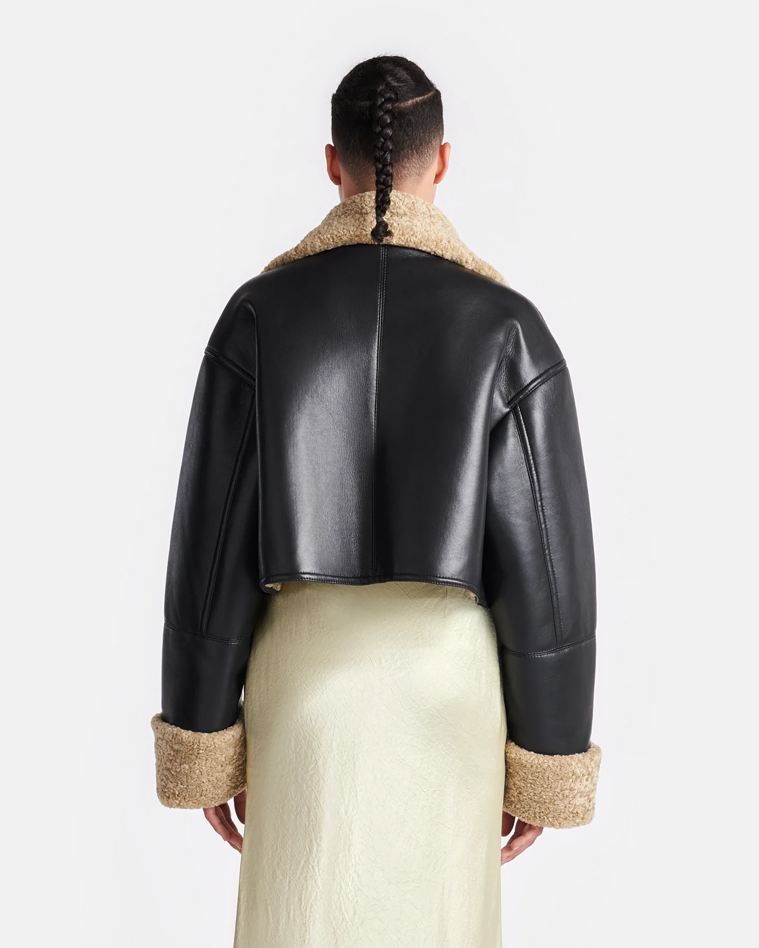 Jemma - Shearling jacket - Cornstalk/Black - Image 3