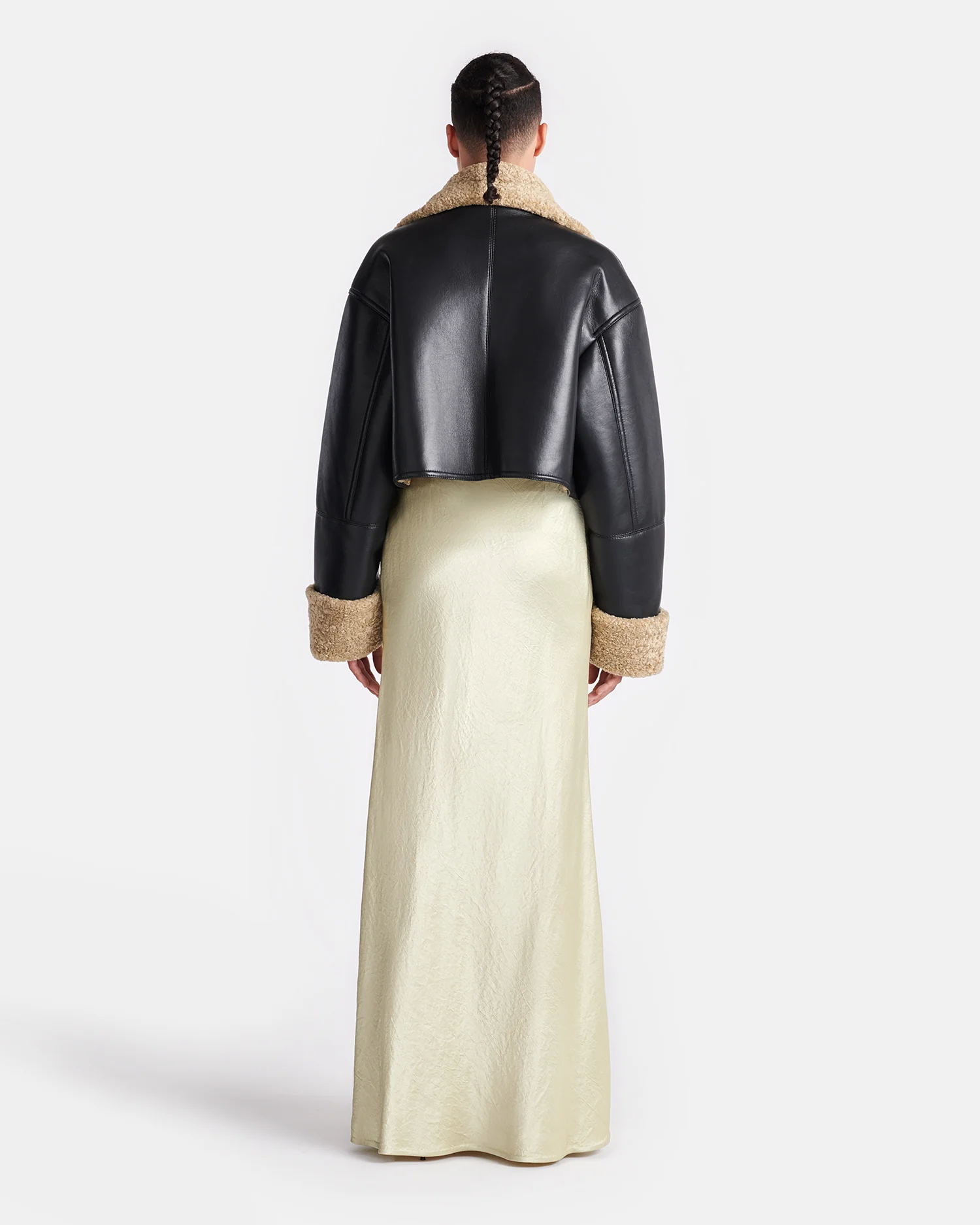 Jemma - Shearling jacket - Cornstalk/Black - Image 5