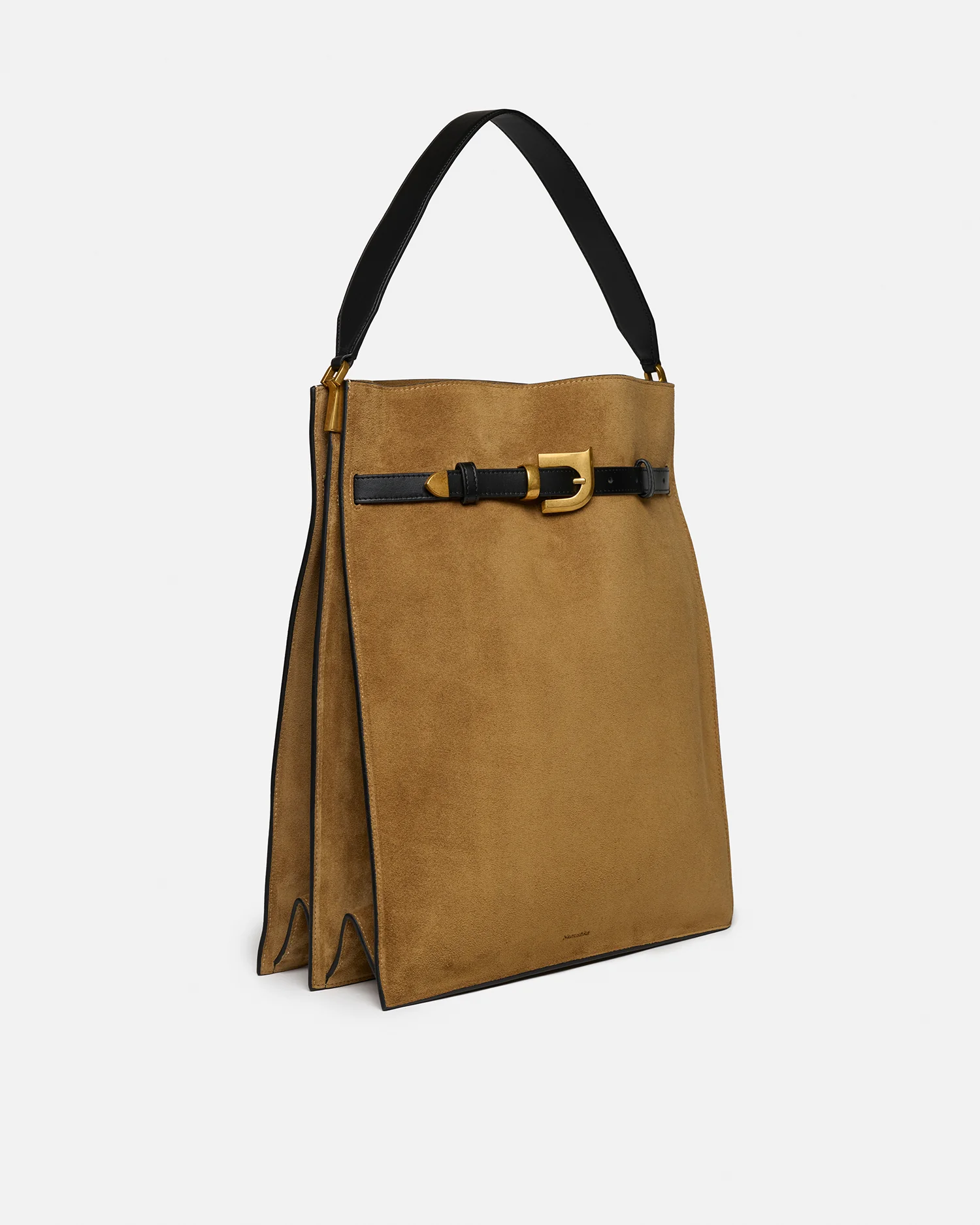 Harmonica Maxi - Suede bag - Brown - Image 2