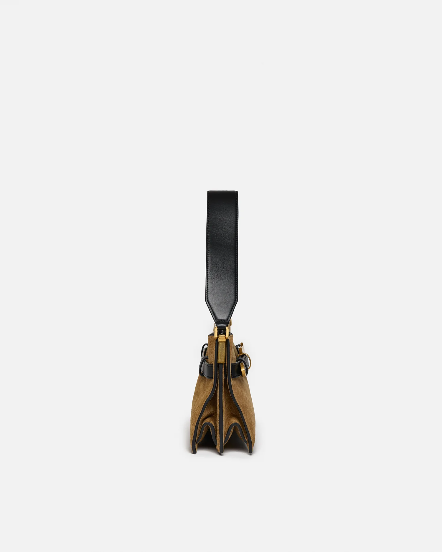 Harmonica Mini - Suede bag - Brown - Image 3