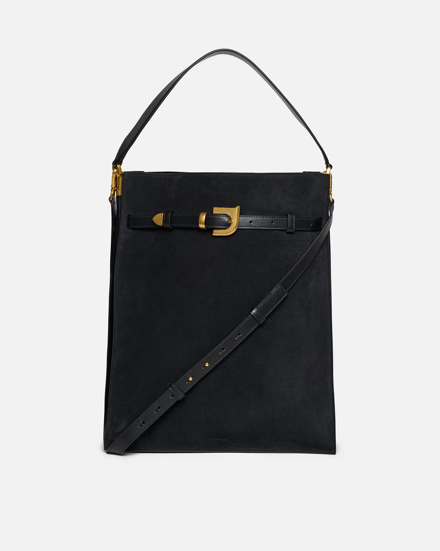 Harmonica Maxi - Suede bag - Black - Image 5