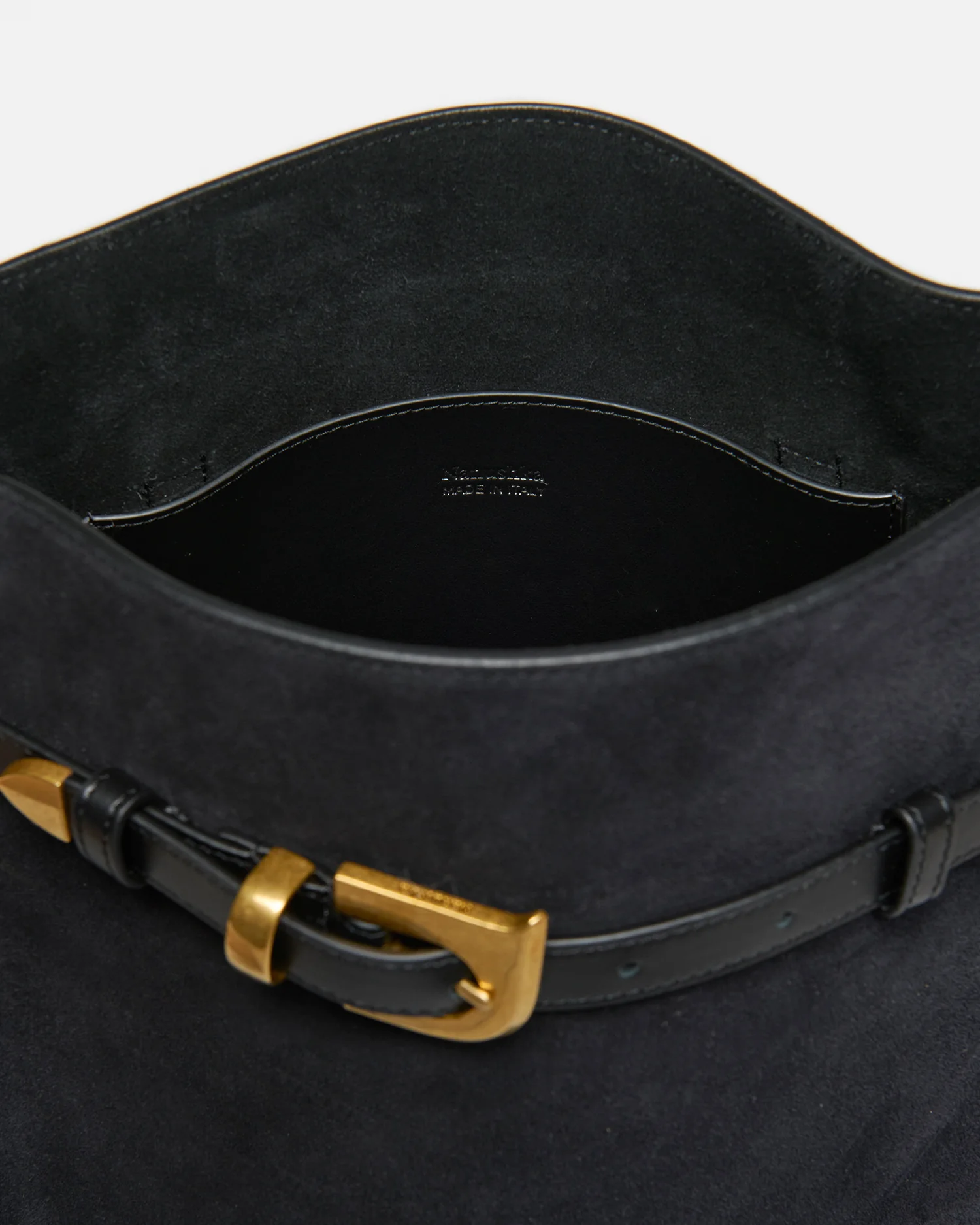 Harmonica Maxi - Suede bag - Black - Image 6