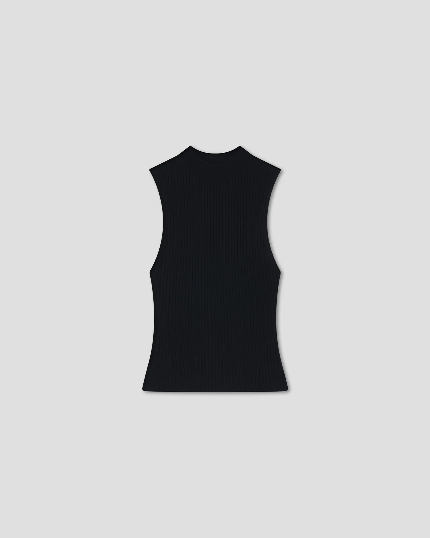Jelani - Turtleneck vest - Black