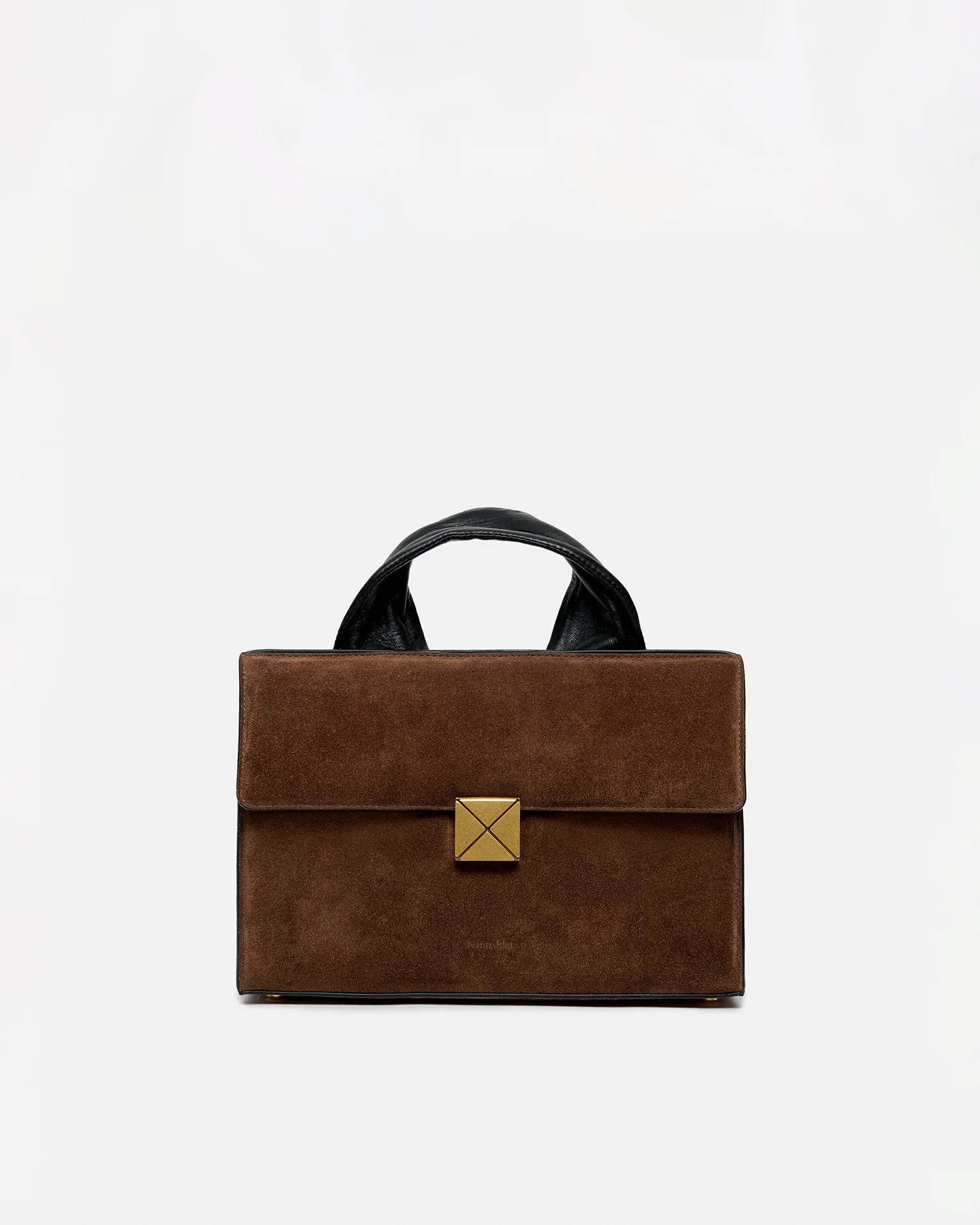 Sandi Lock - Suede bag - Dark Brown