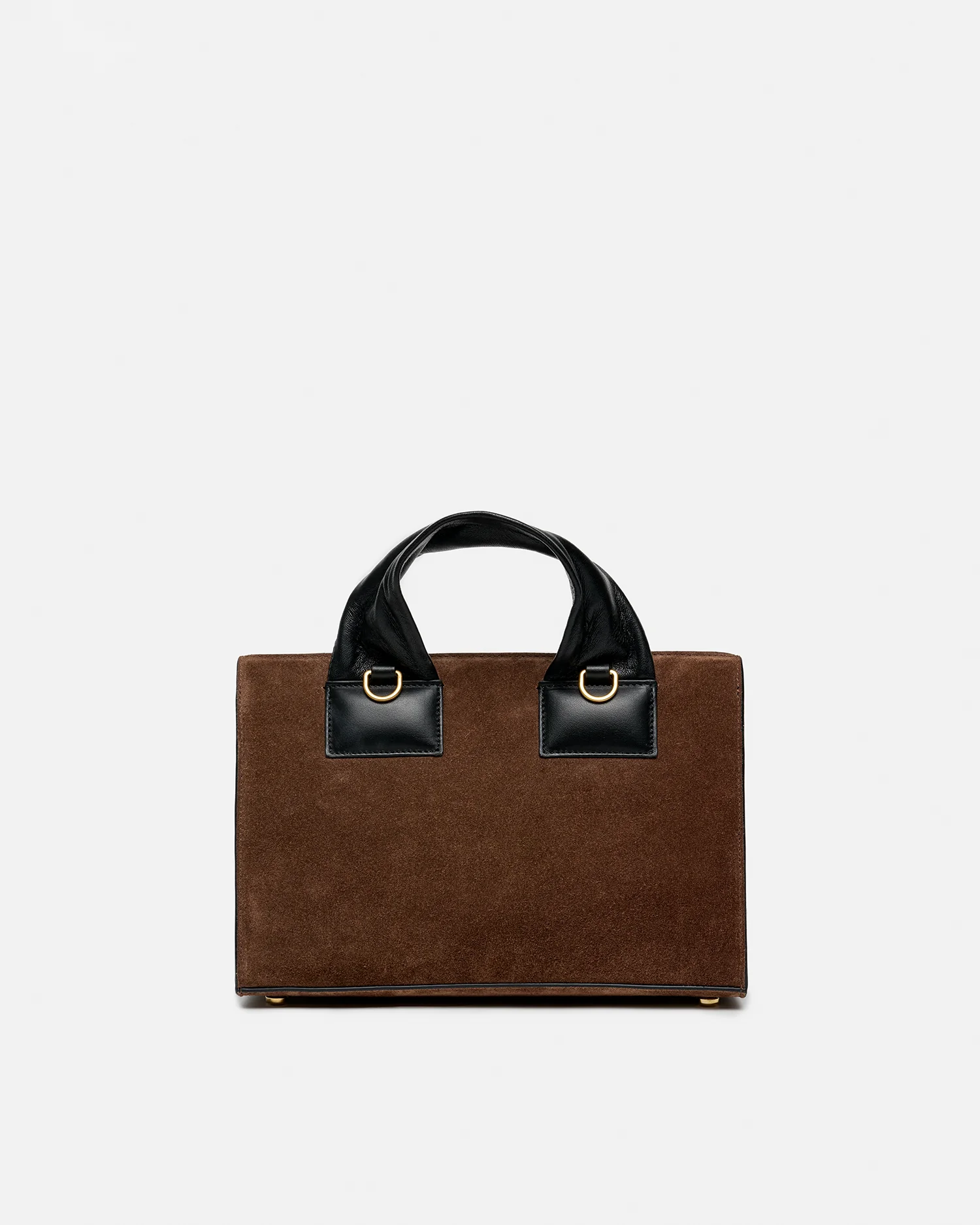 Sandi Lock - Suede bag - Dark Brown - Image 3