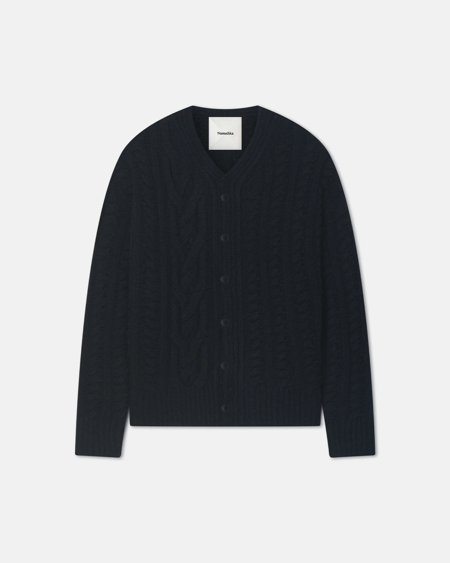 Berit - Boucle cardigan - Black