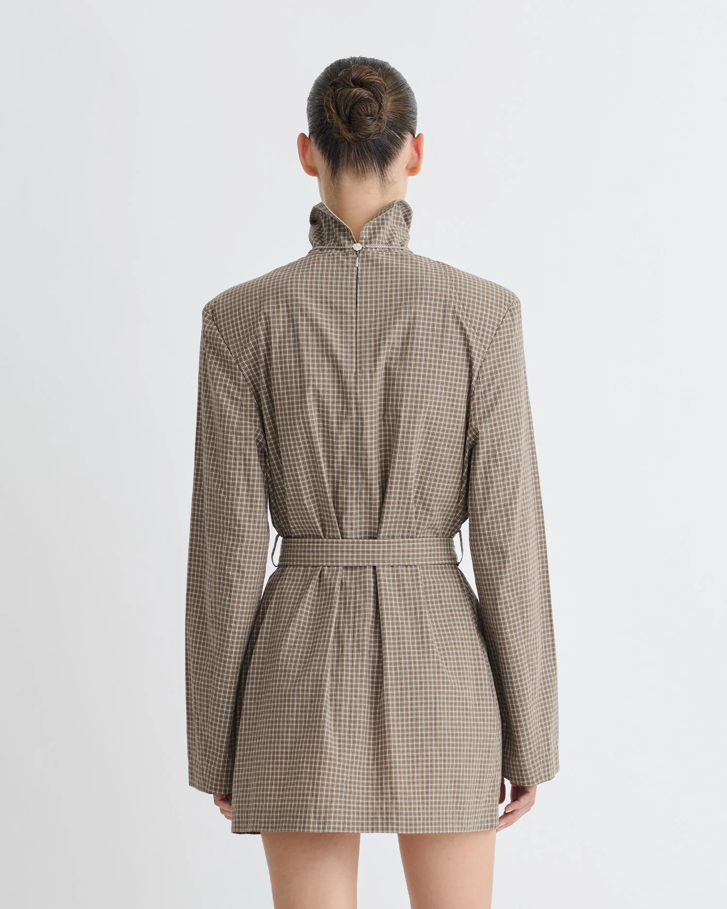 Geradine - Mini dress - Brown/Creme - Image 3