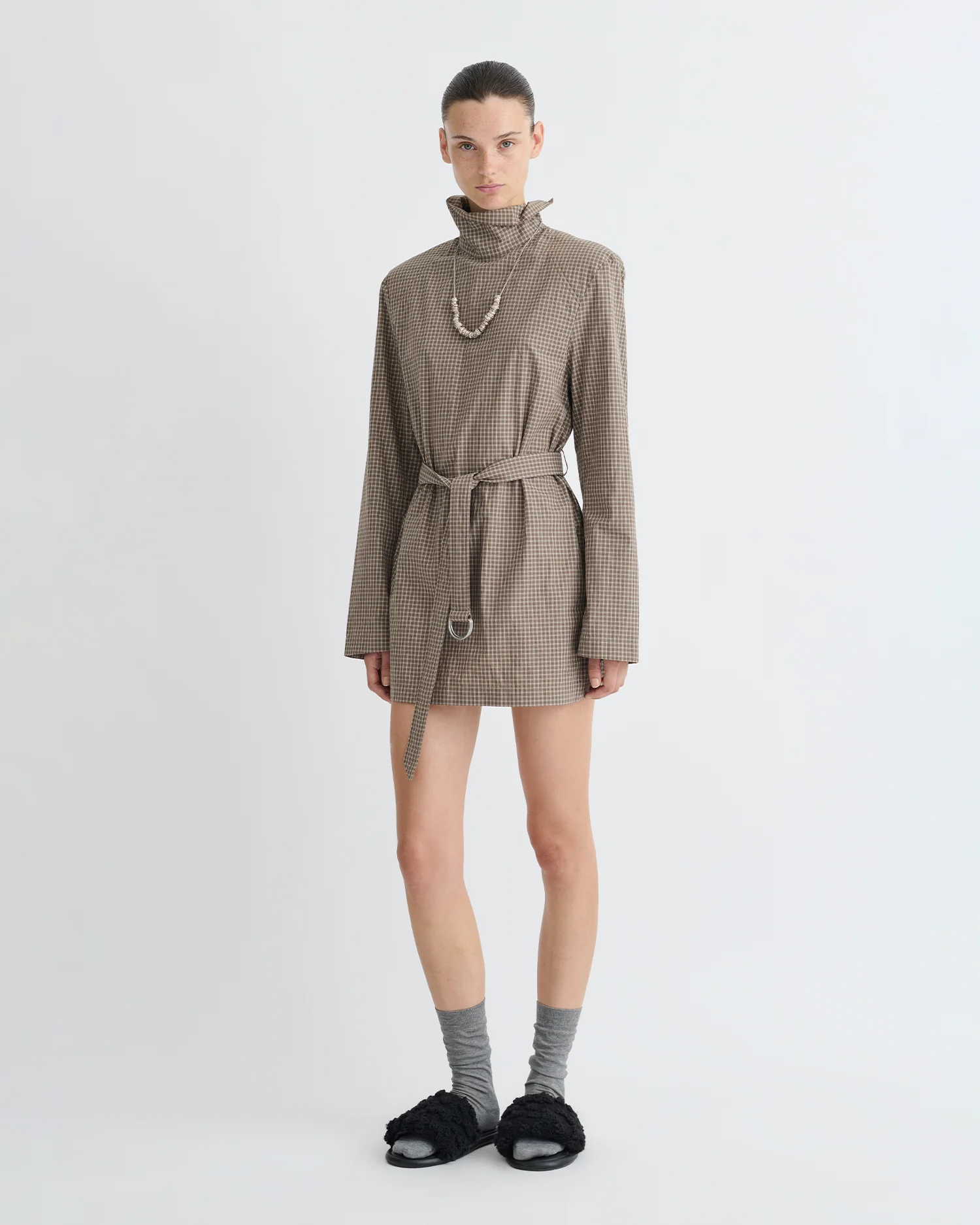Geradine - Mini dress - Brown/Creme - Image 4