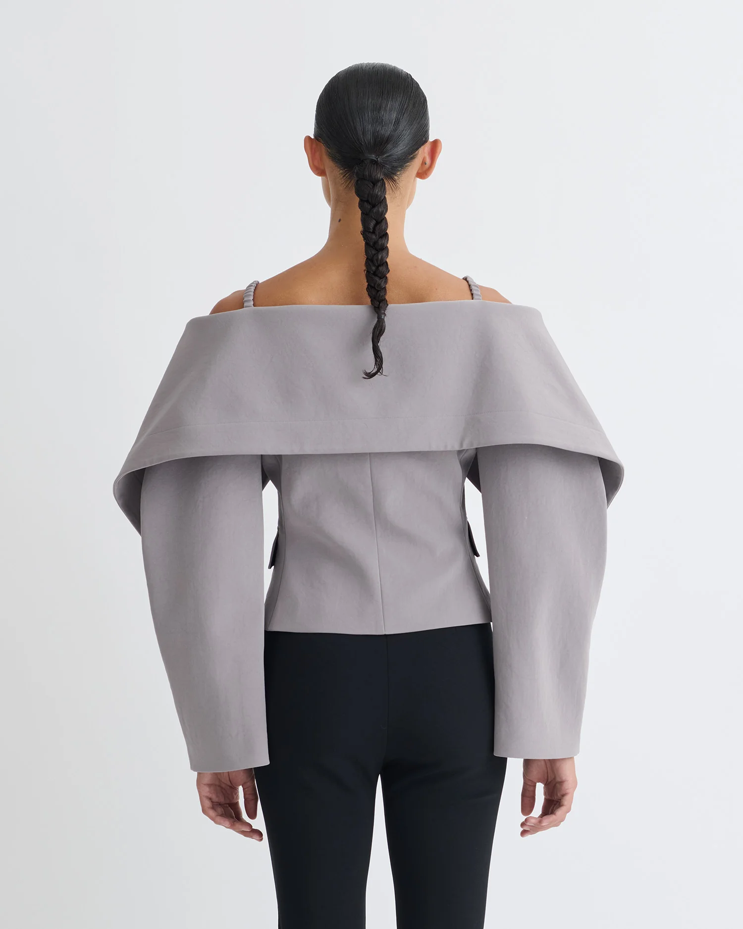 Amantha - Structured blazer - Grey - Image 4