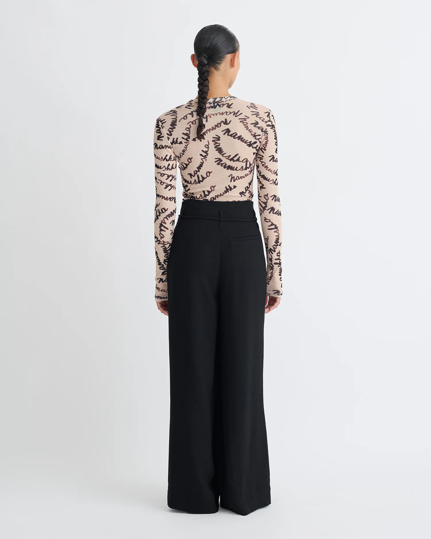 Nevada - Belted pants - Black - Image 3