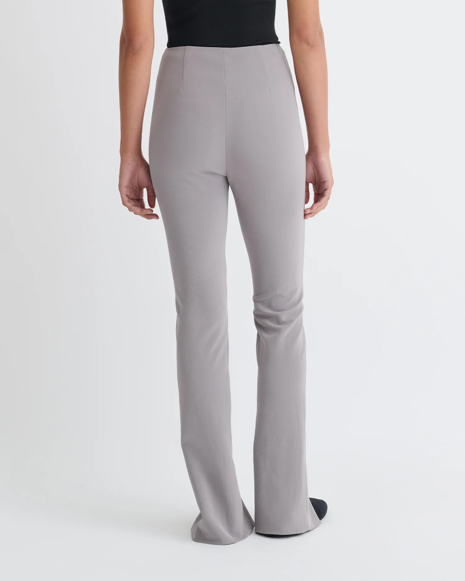 Luana - Front slit pants - Grey - Image 4