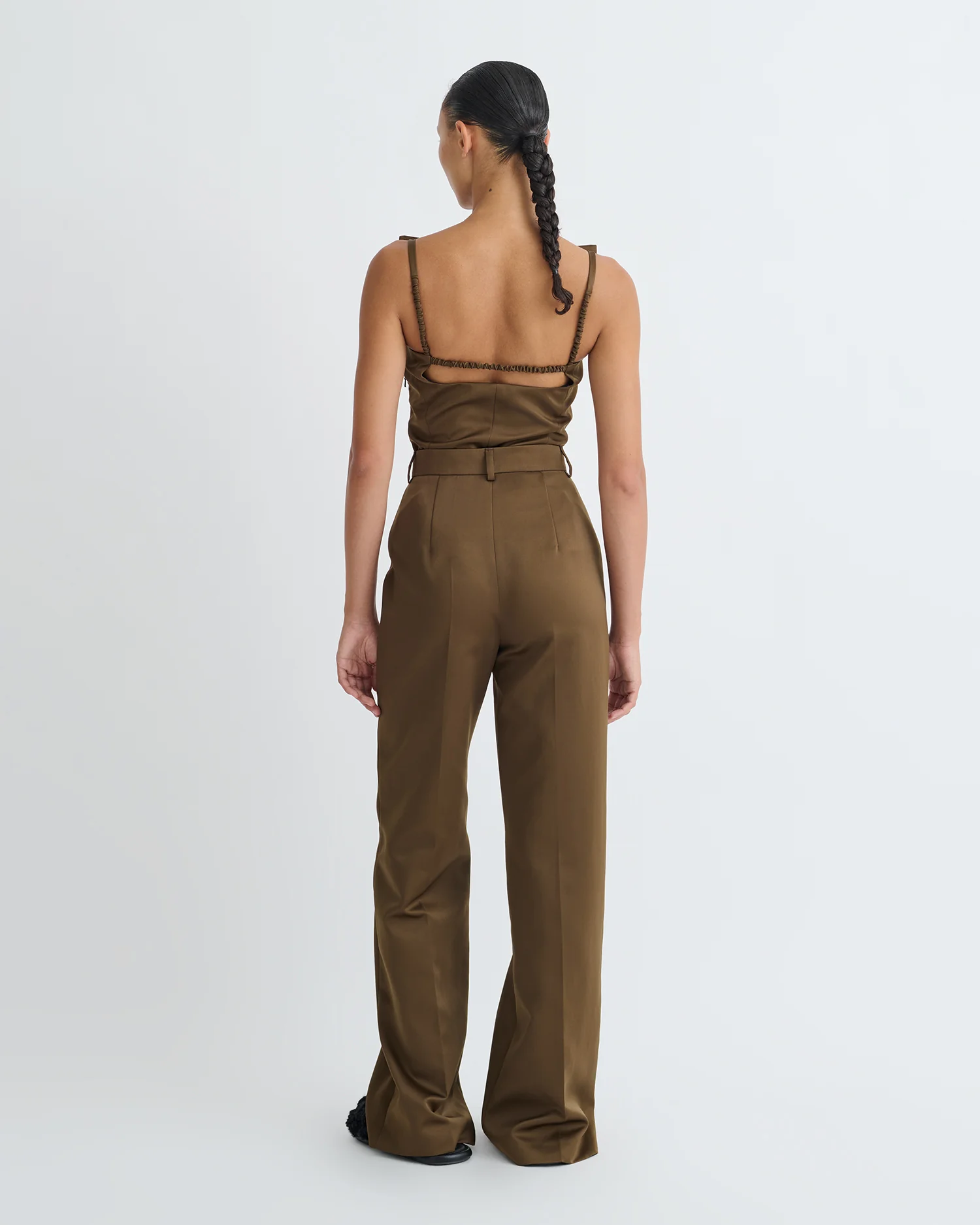 Franny - Structured pants - Wood - Image 4