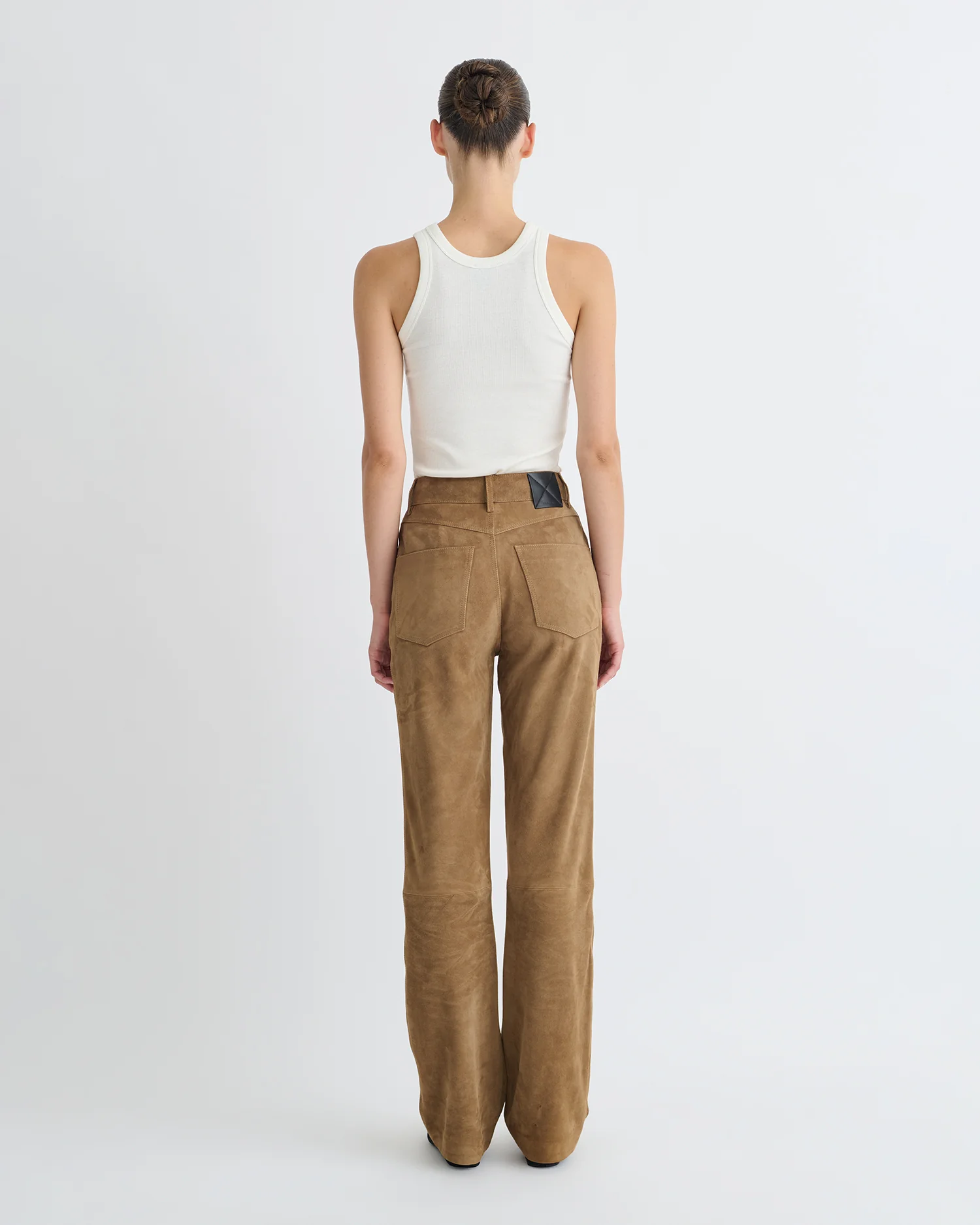 Seldes - Suede pants - Brown - Image 3