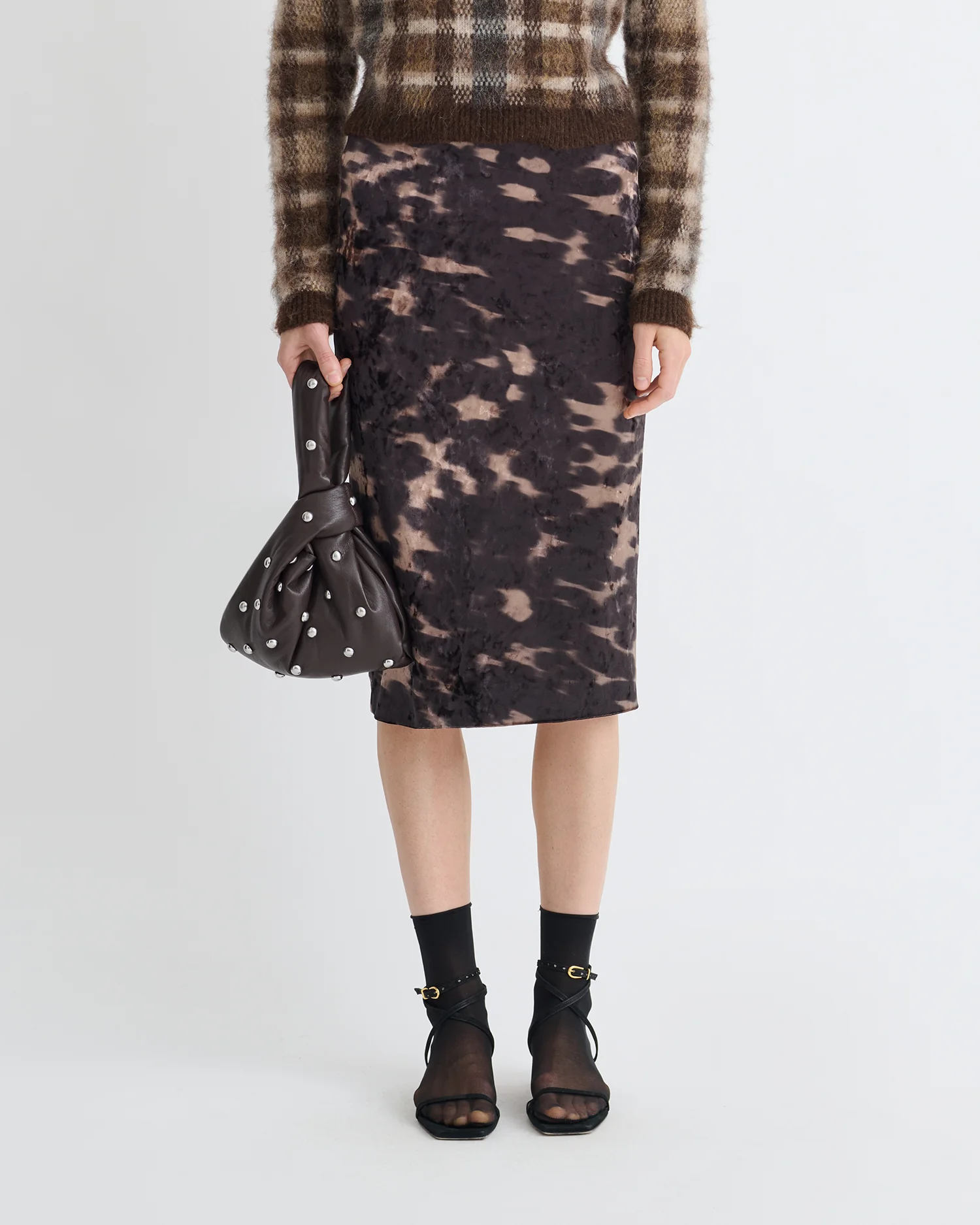 Carisa - Midi skirt - Midnight Mocha Brown - Image 4