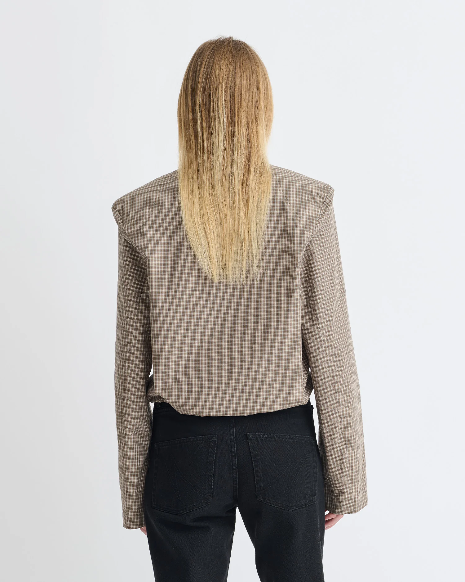 Tristin - Shirt - Brown/Creme - Image 5