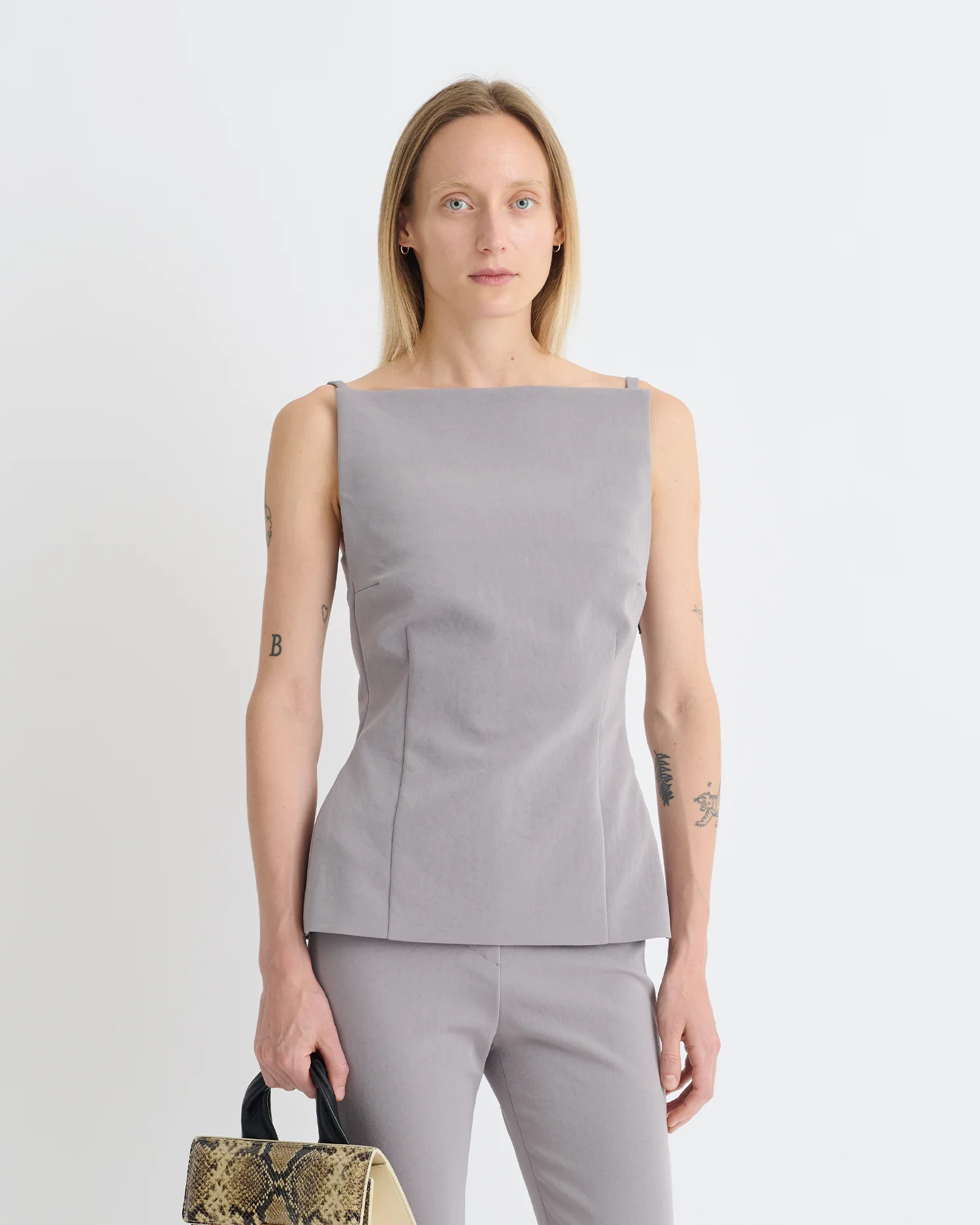Laree - Structured top - Grey - Image 2