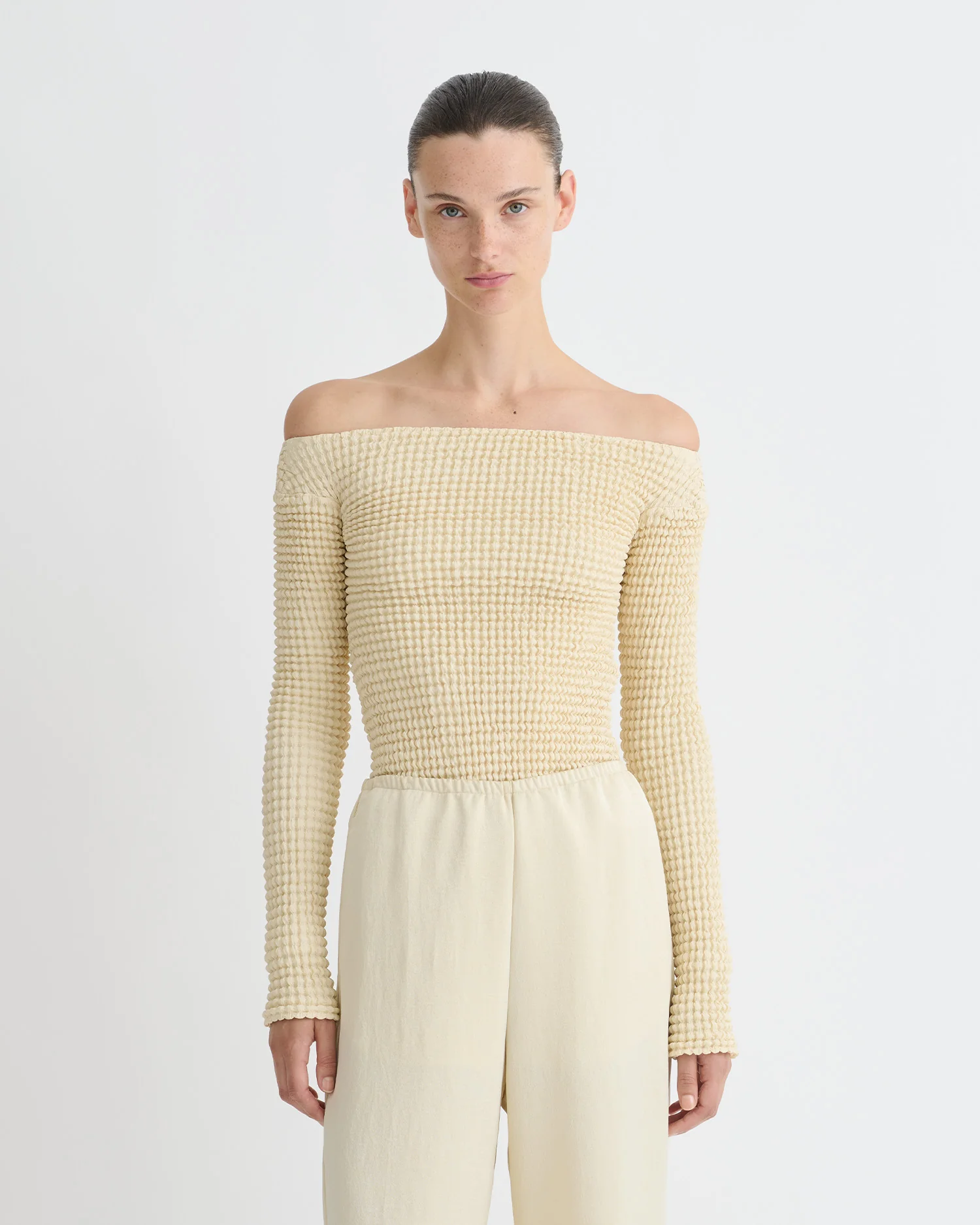 Elita - Long sleeve top - Oat - Image 2