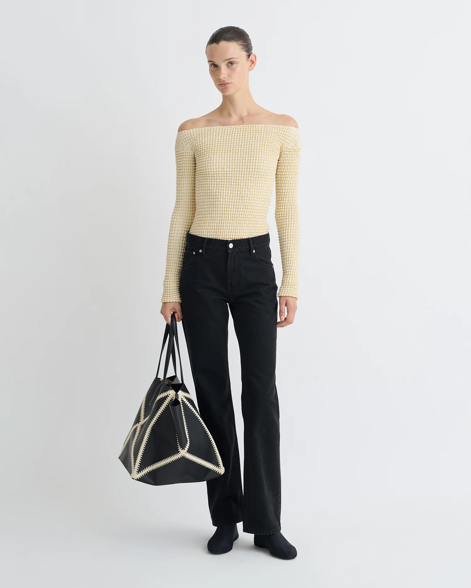 Elita - Long sleeve top - Oat - Image 4