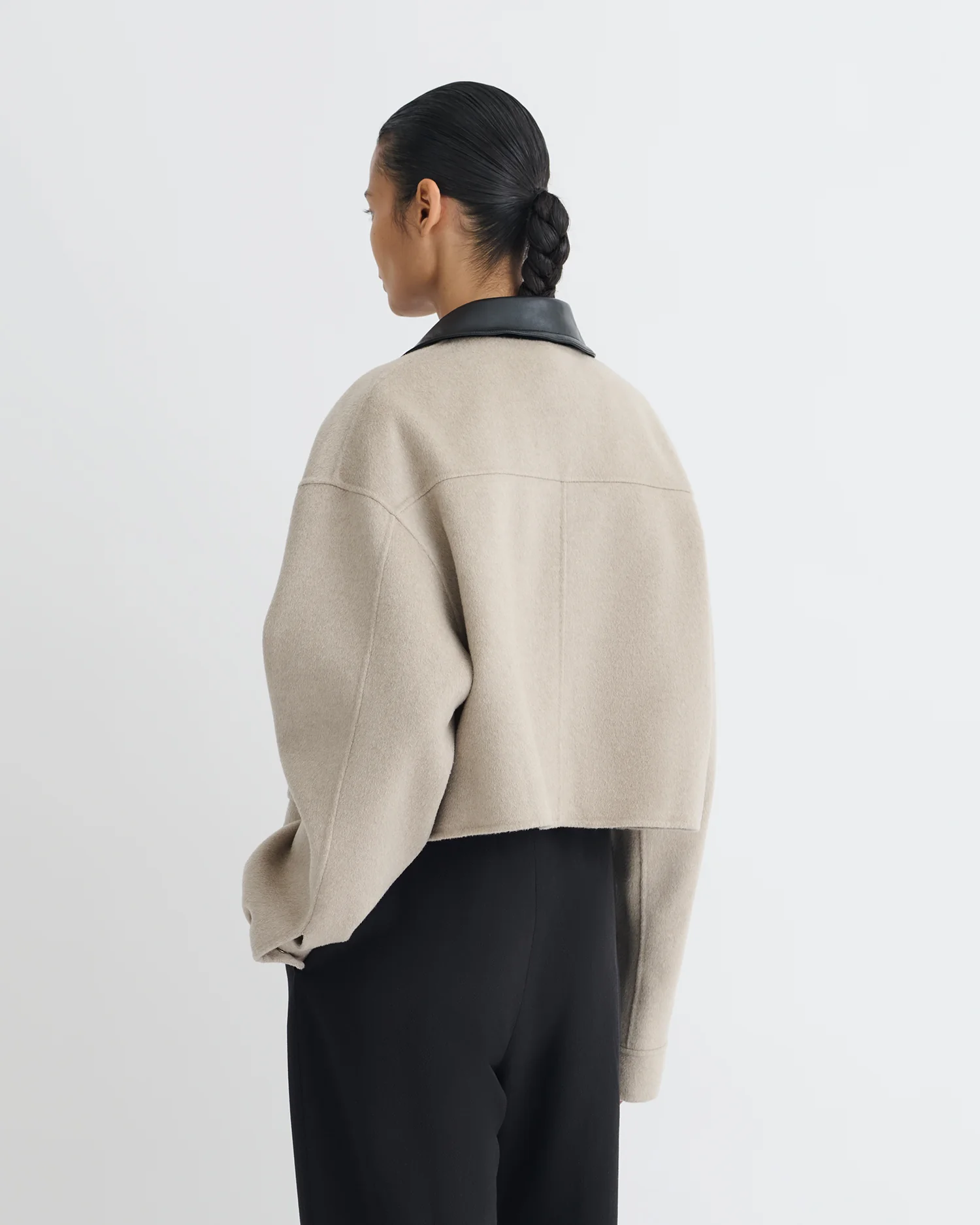 Phebe - Cropped jacket - Stone/Black - Image 2