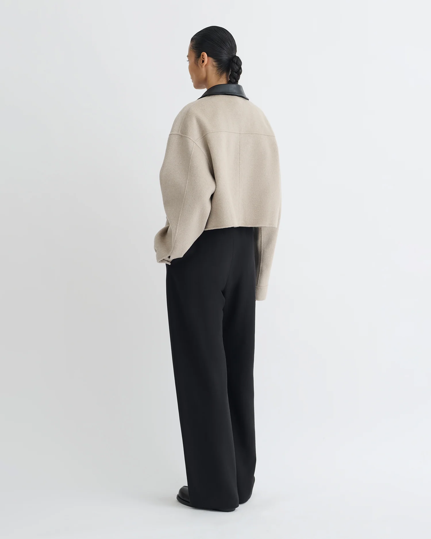 Phebe - Cropped jacket - Stone/Black - Image 4