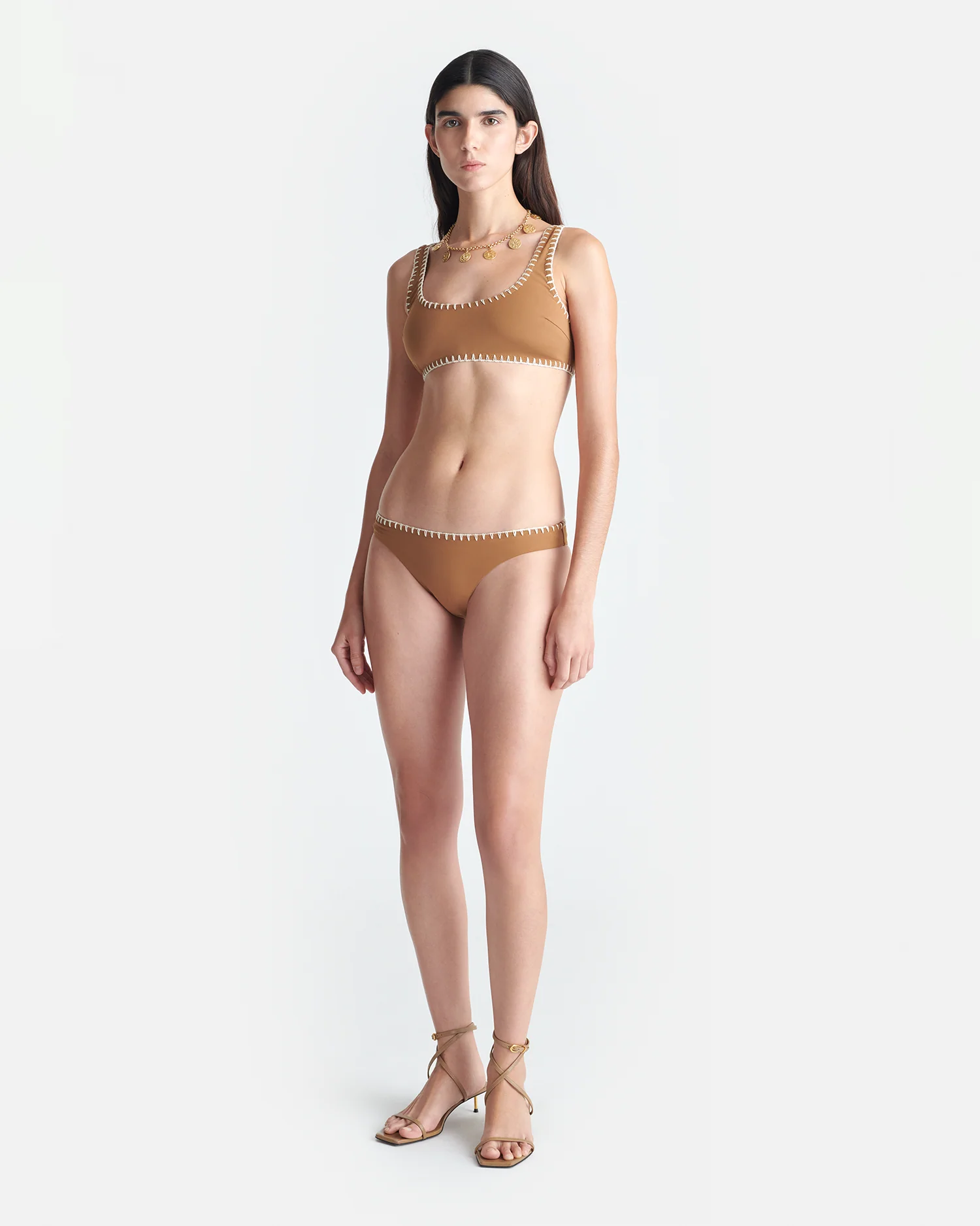 Malti - Bikini top - Brown/Creme - Image 3