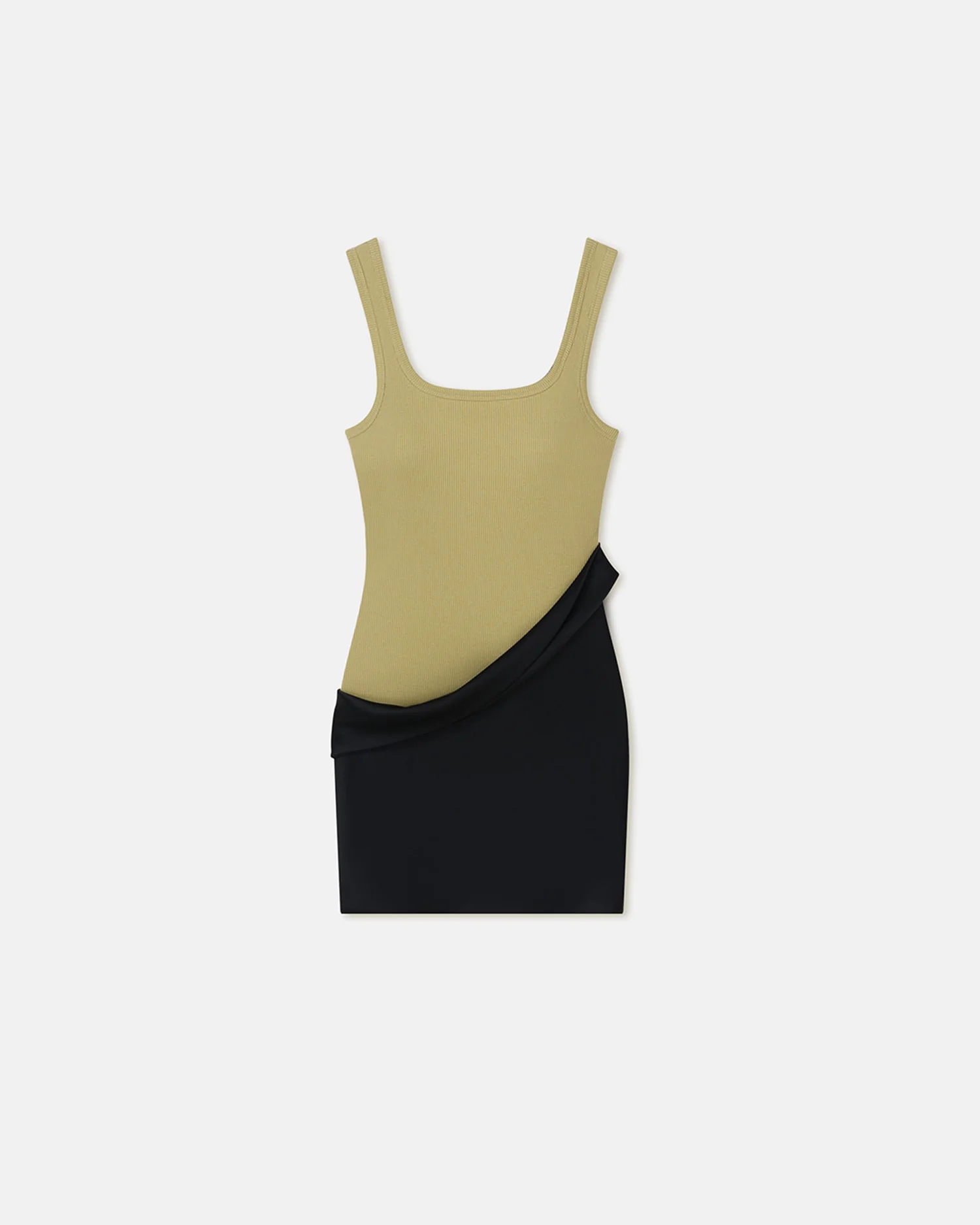 Marijn - Mini dress - Black/Olive Green - Image 4