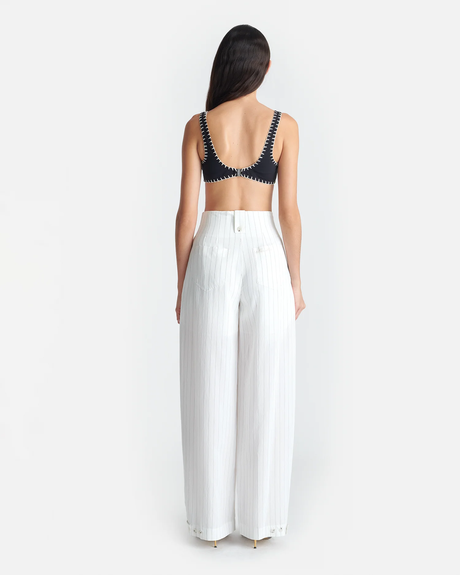 Jenci - Wide leg pants - White - Image 3