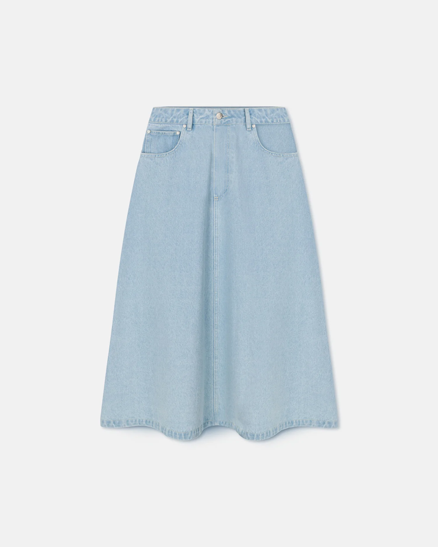 Cintia - Denim midi skirt - Eco Bleach - Image 4