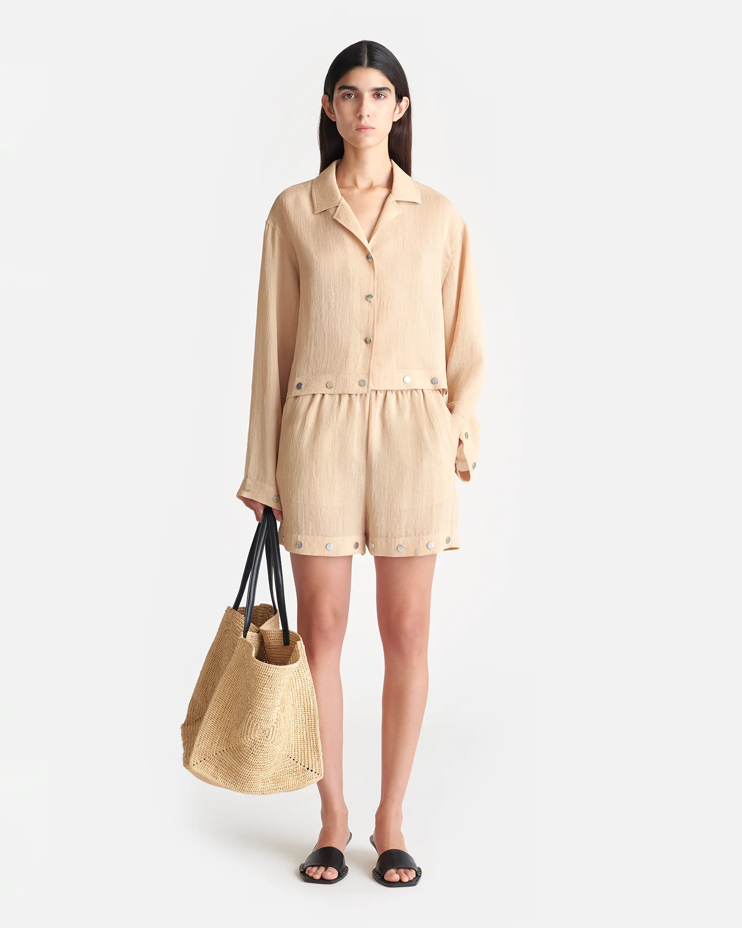 Dylla - Relaxed shorts - Wax