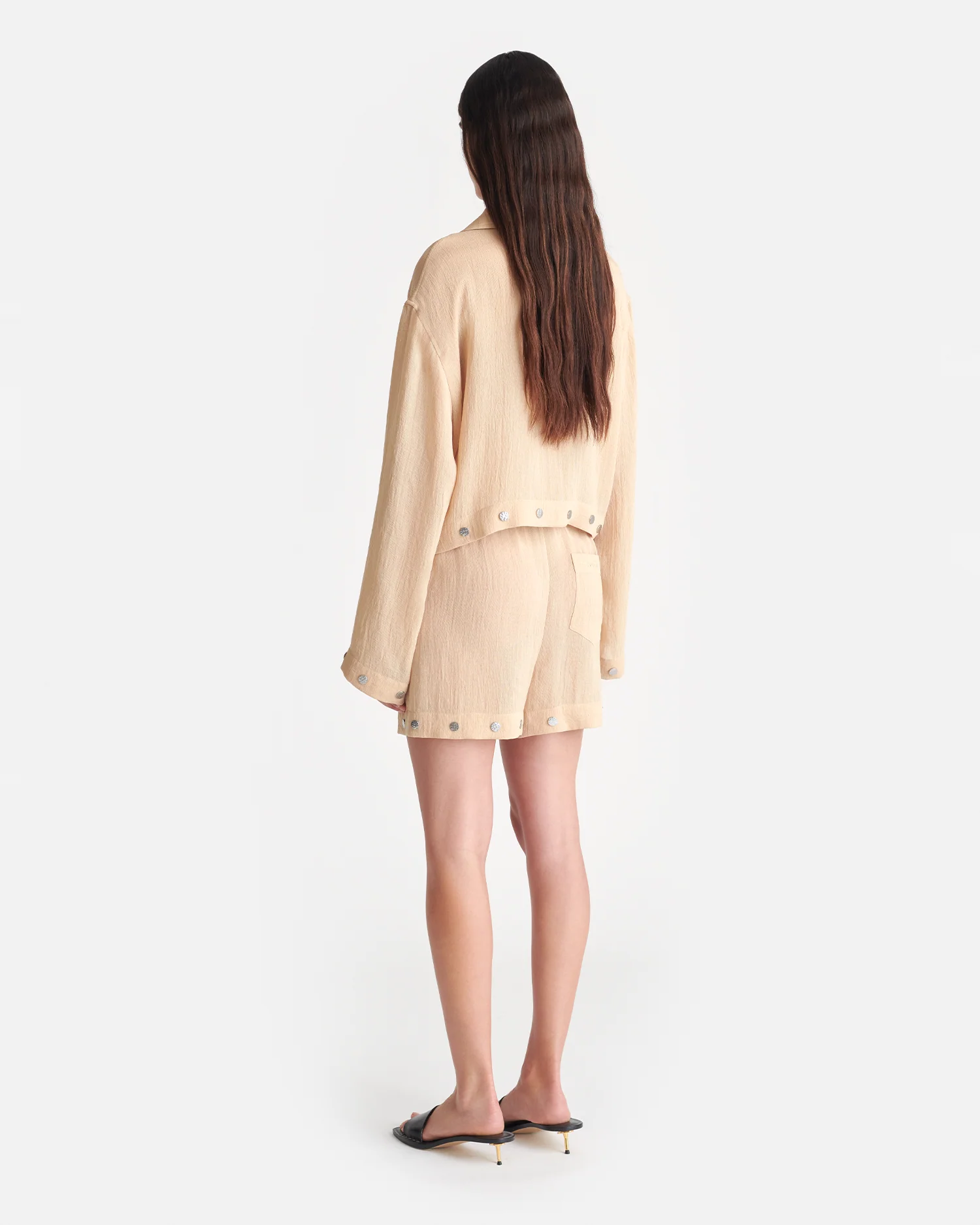 Dylla - Relaxed shorts - Wax - Image 3