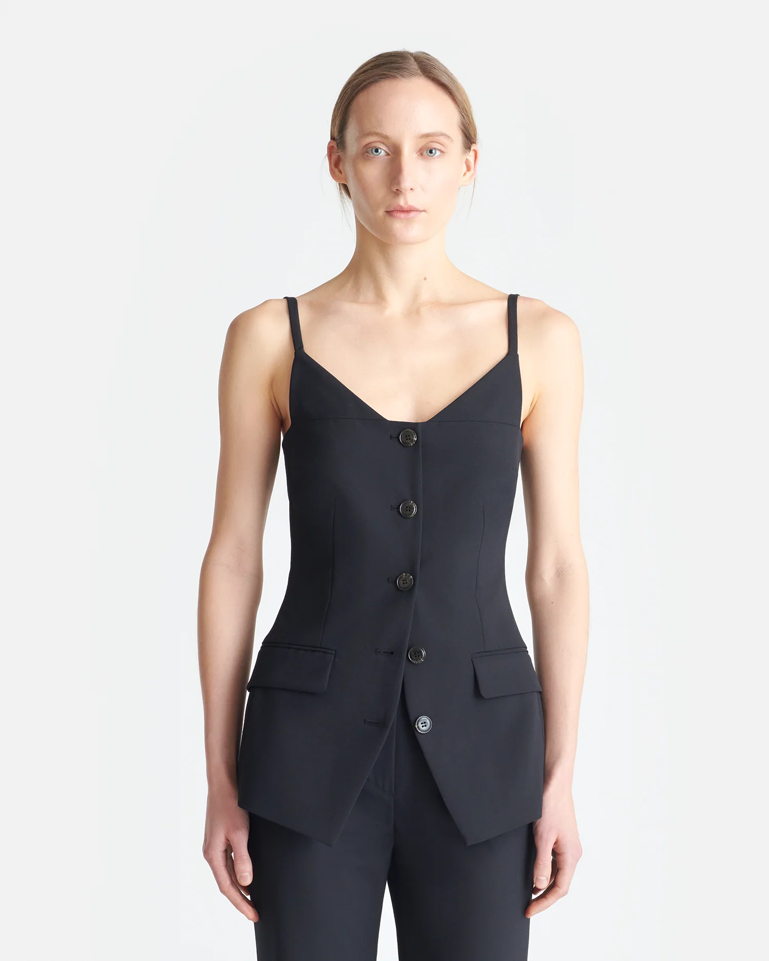 Cinda - Open-back top - Black