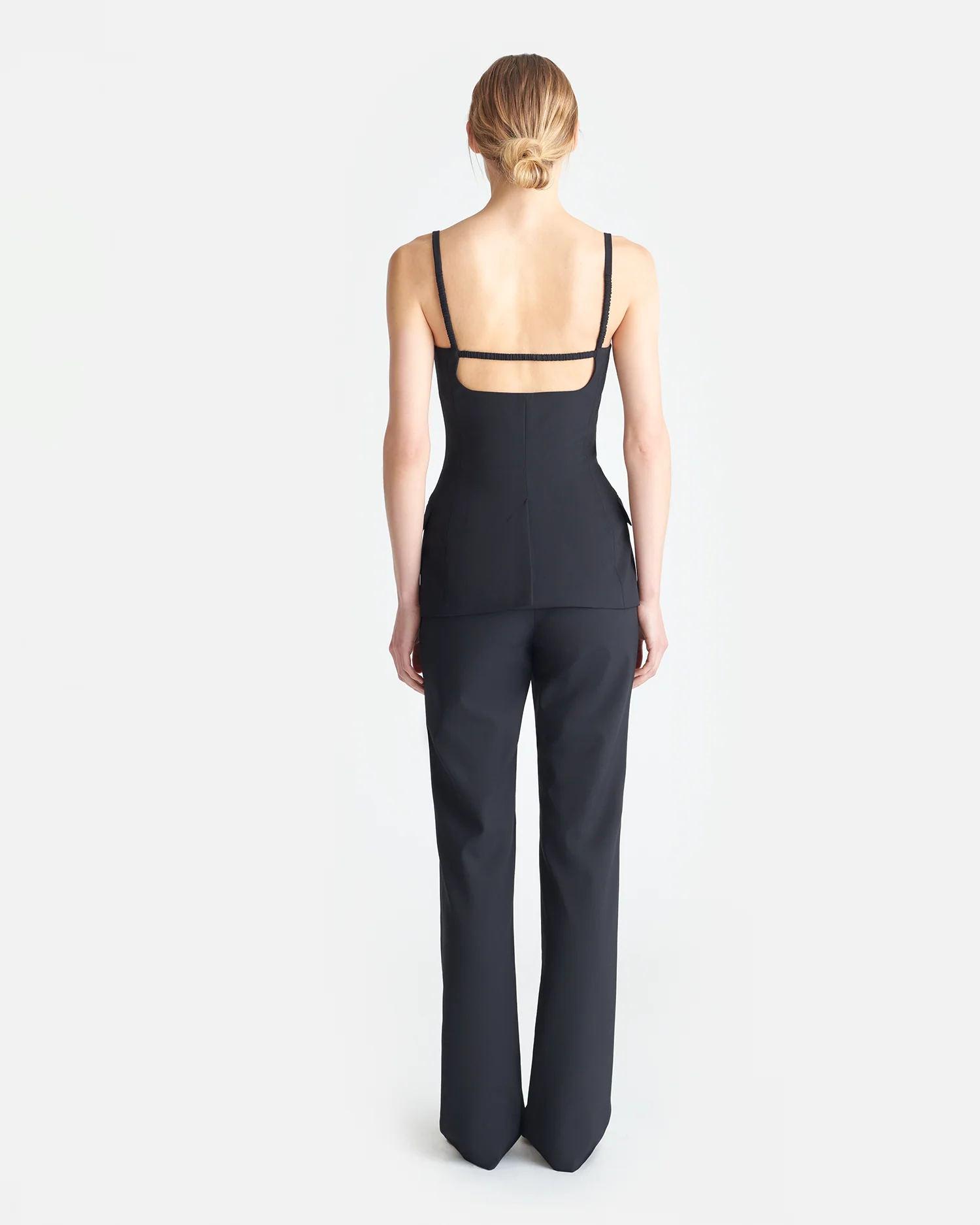 Cinda - Open-back top - Black - Image 3