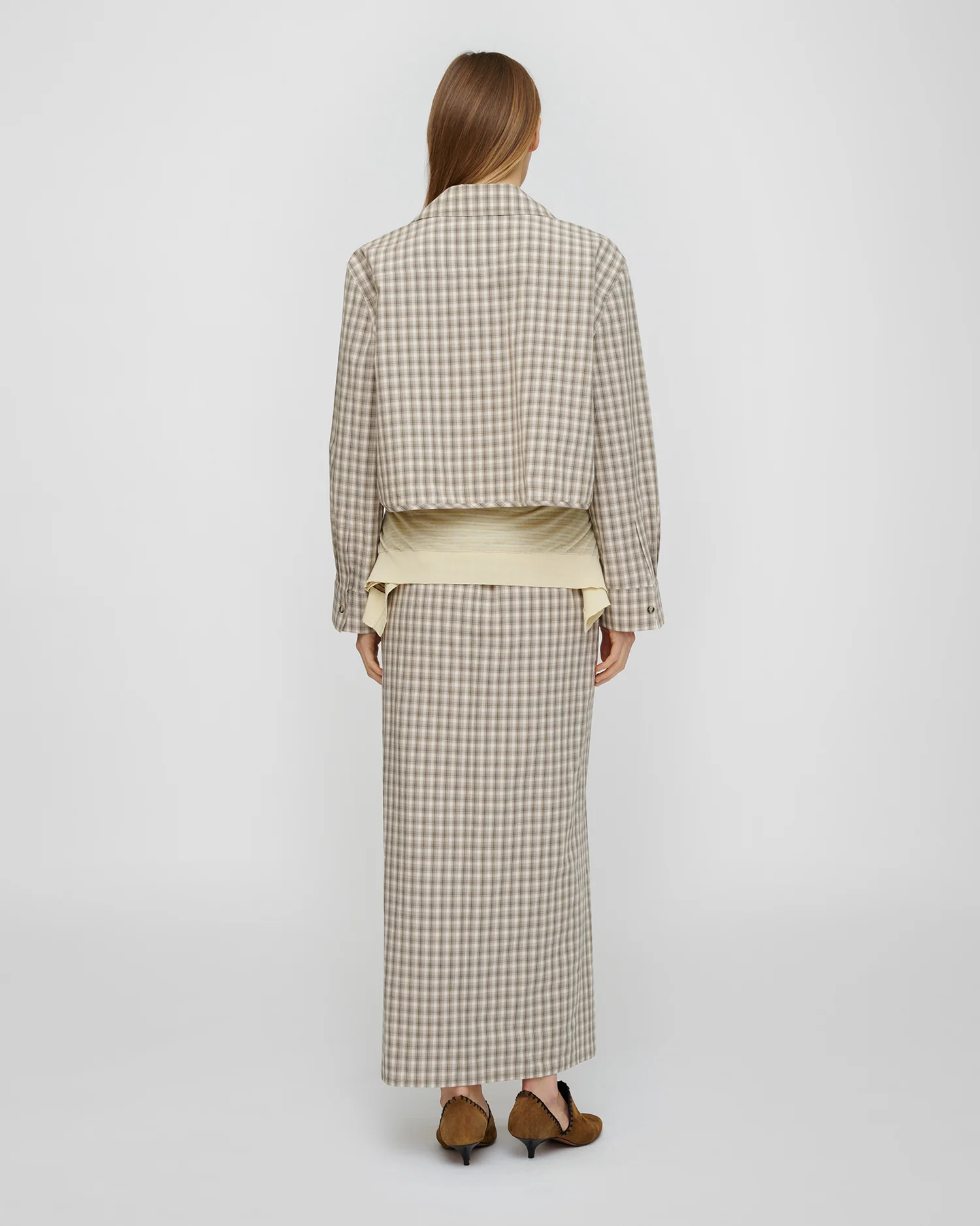 Usha - Dress - Creme/Grey - Image 3