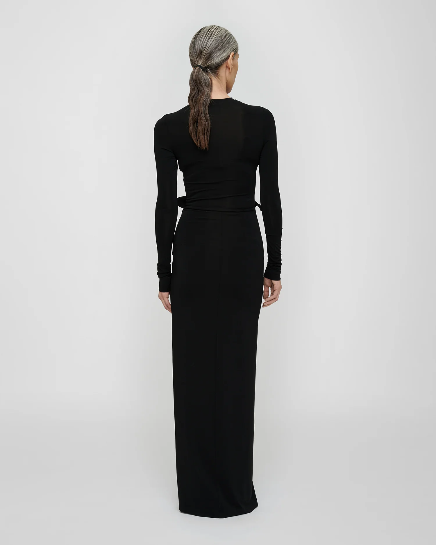 Shada - Long sleeve dress - Black - Image 2