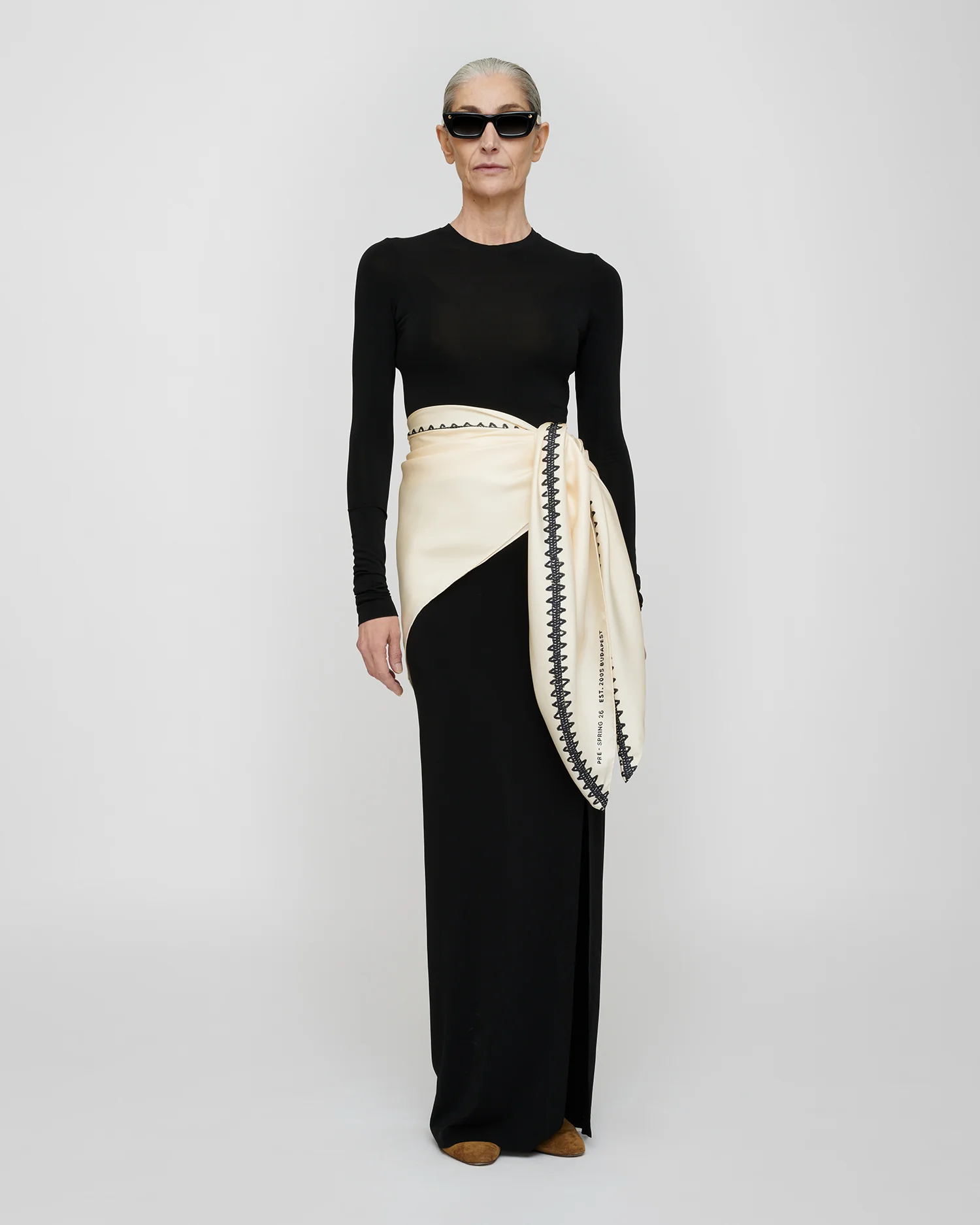 Shada - Long sleeve dress - Black - Image 4