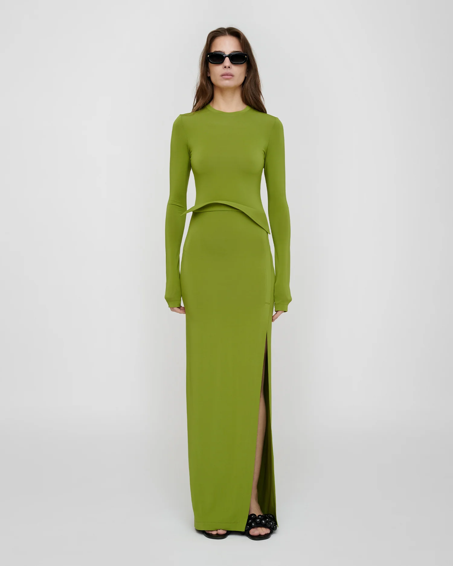 Shada - Long sleeve dress - Green - Image 3