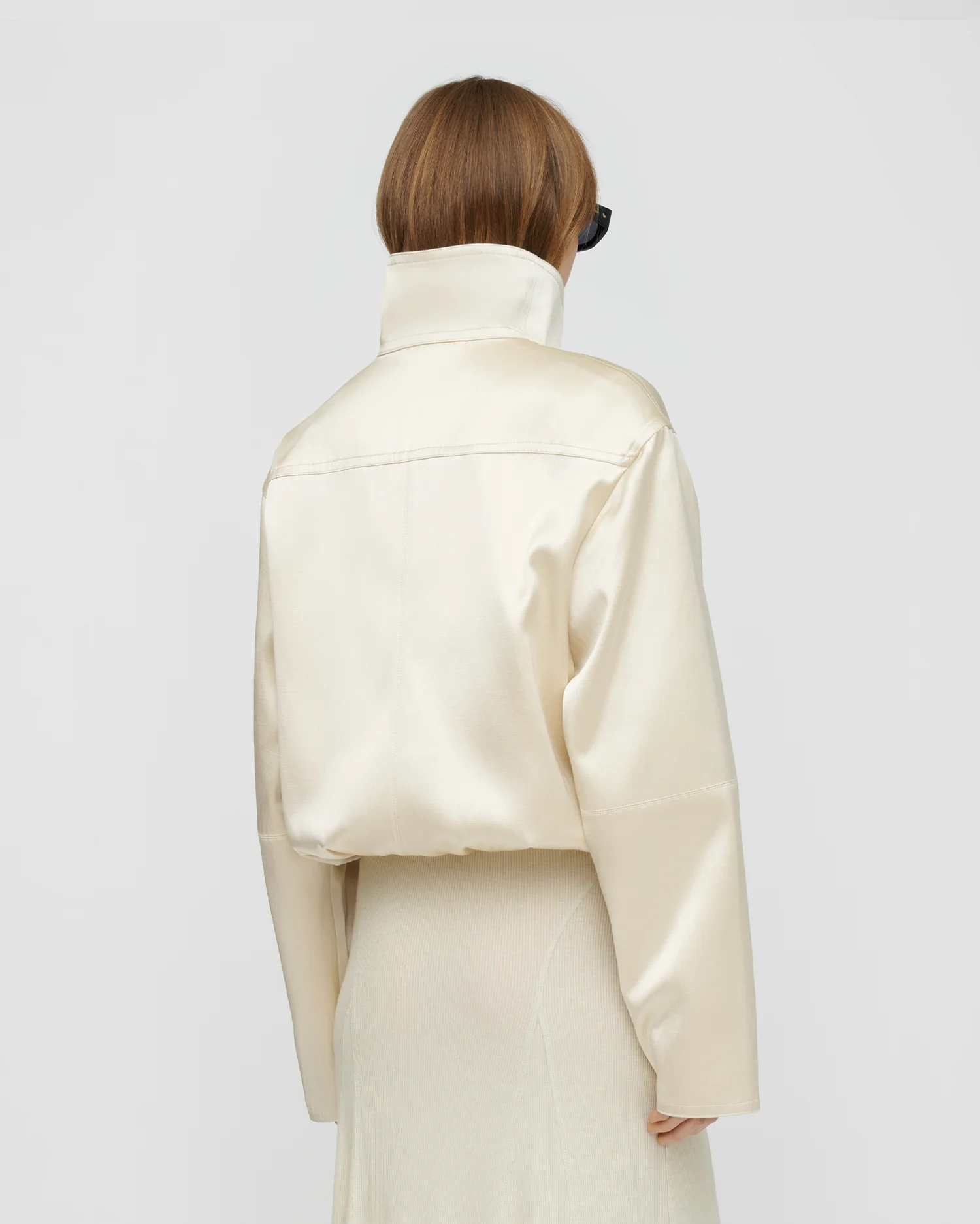 Alonza - Funnel neck jacket - Creme - Image 5