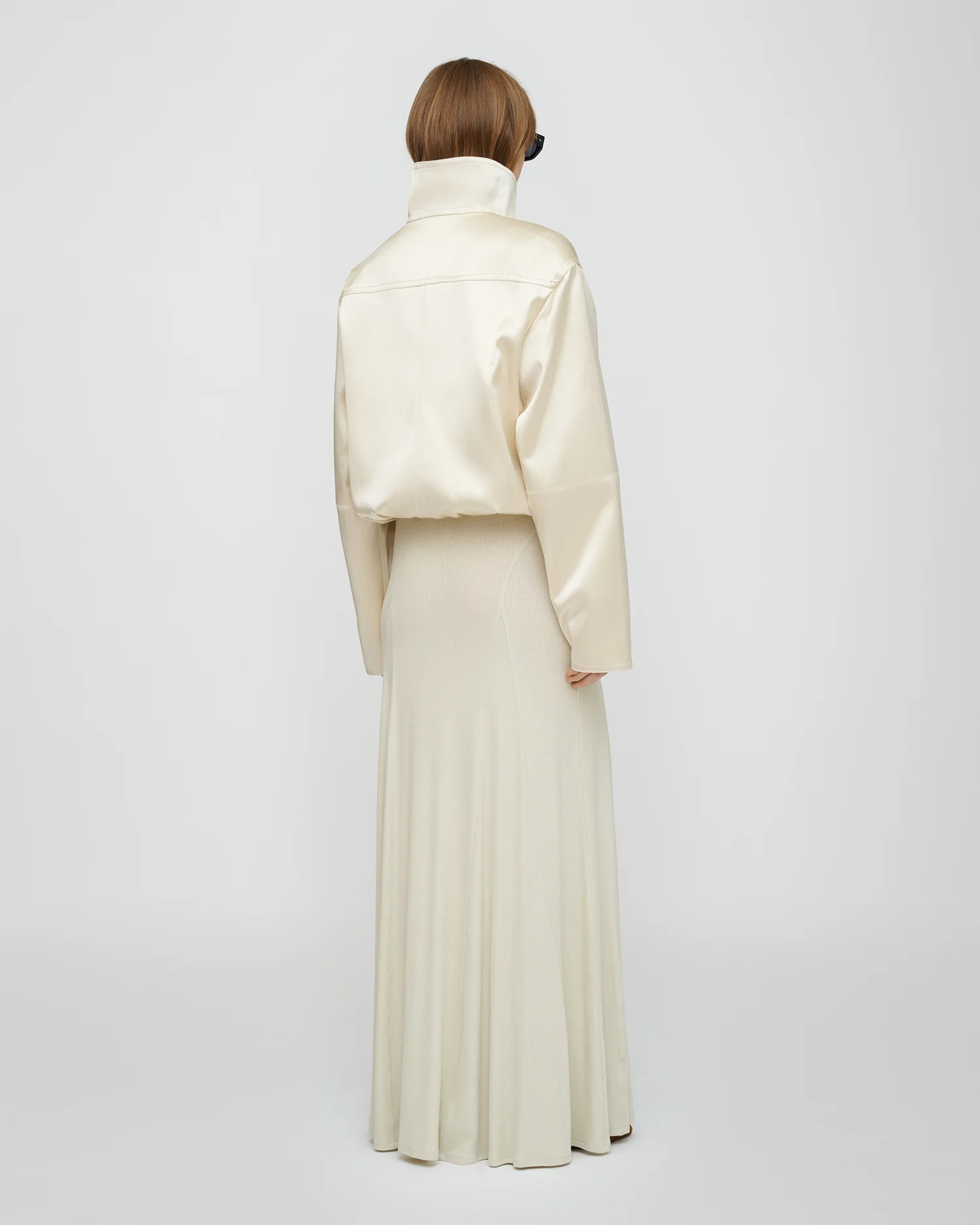 Alonza - Funnel neck jacket - Creme - Image 6