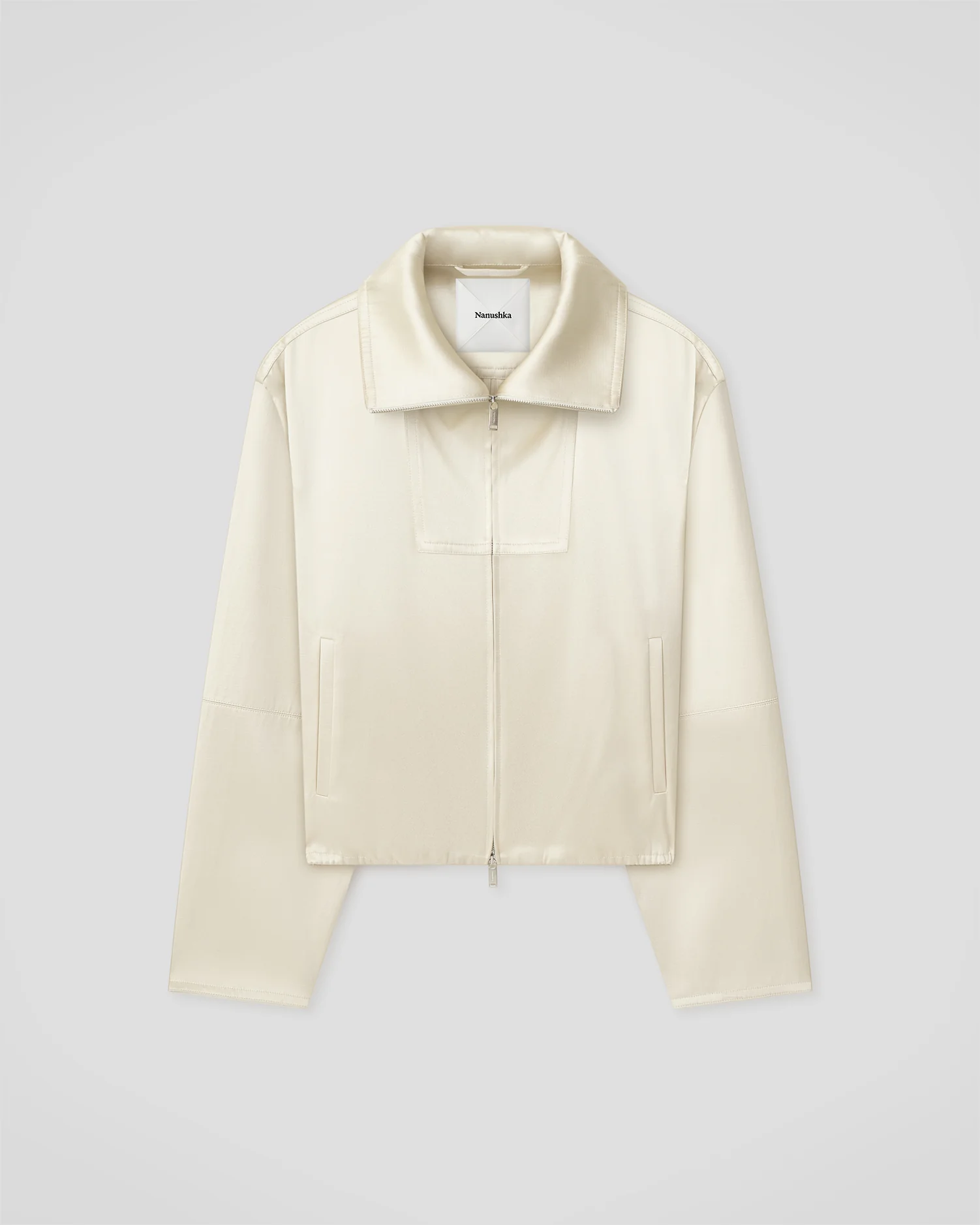 Alonza - Funnel neck jacket - Creme - Image 9