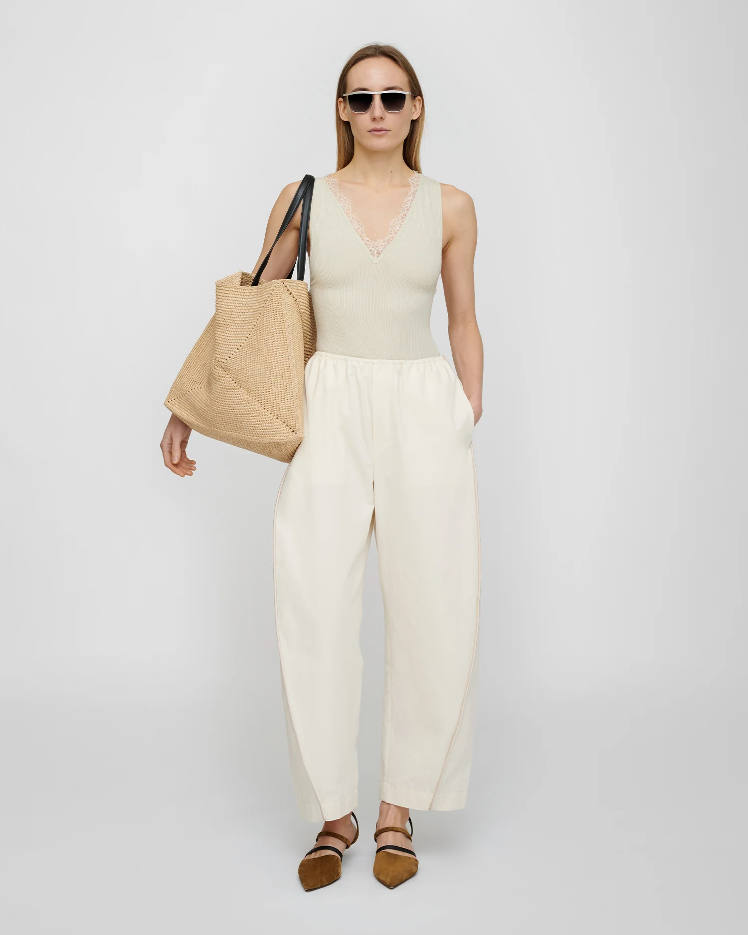 Oriana - Pants - Creme - Image 4