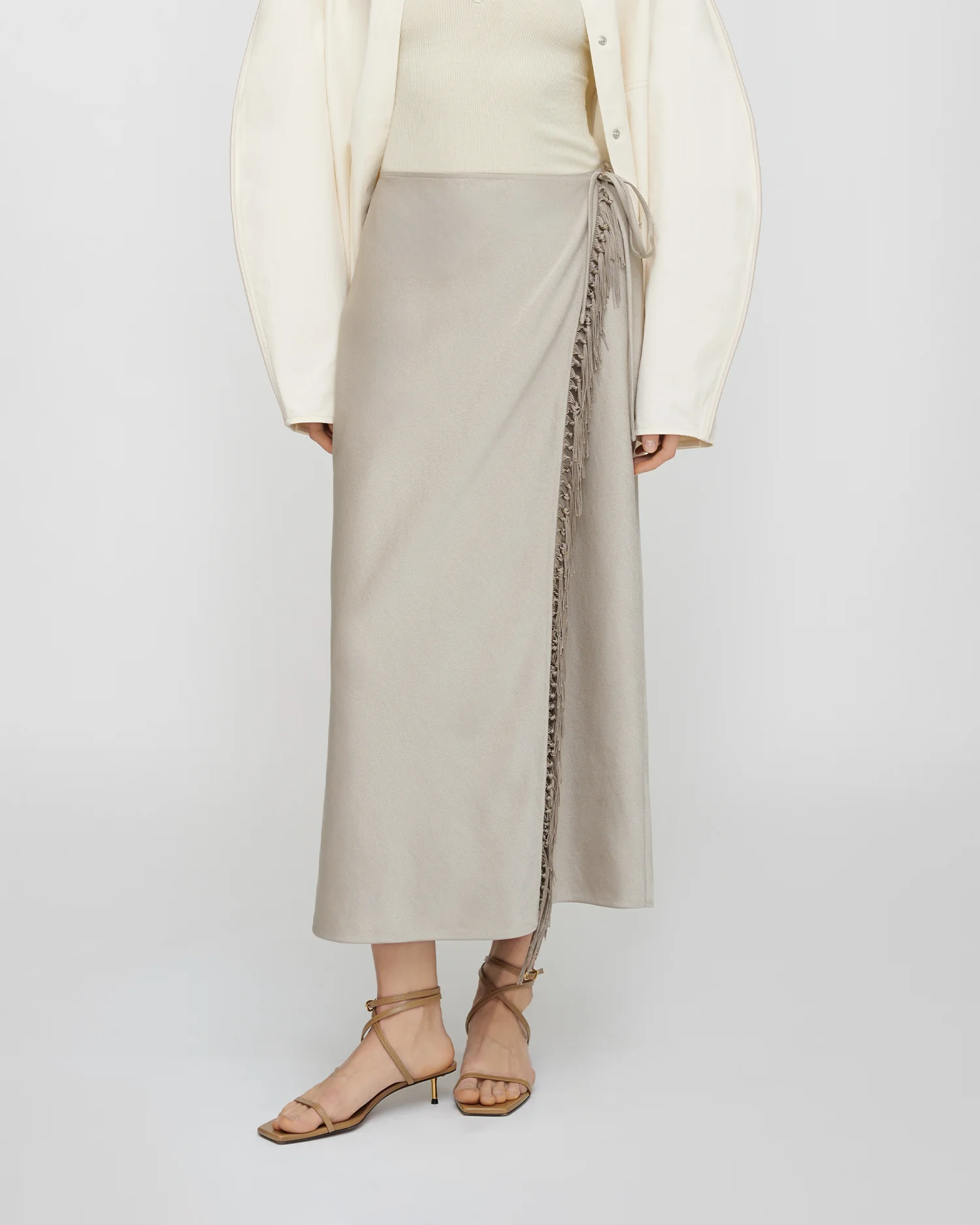 Gargi - Midi skirt - Silver - Image 6