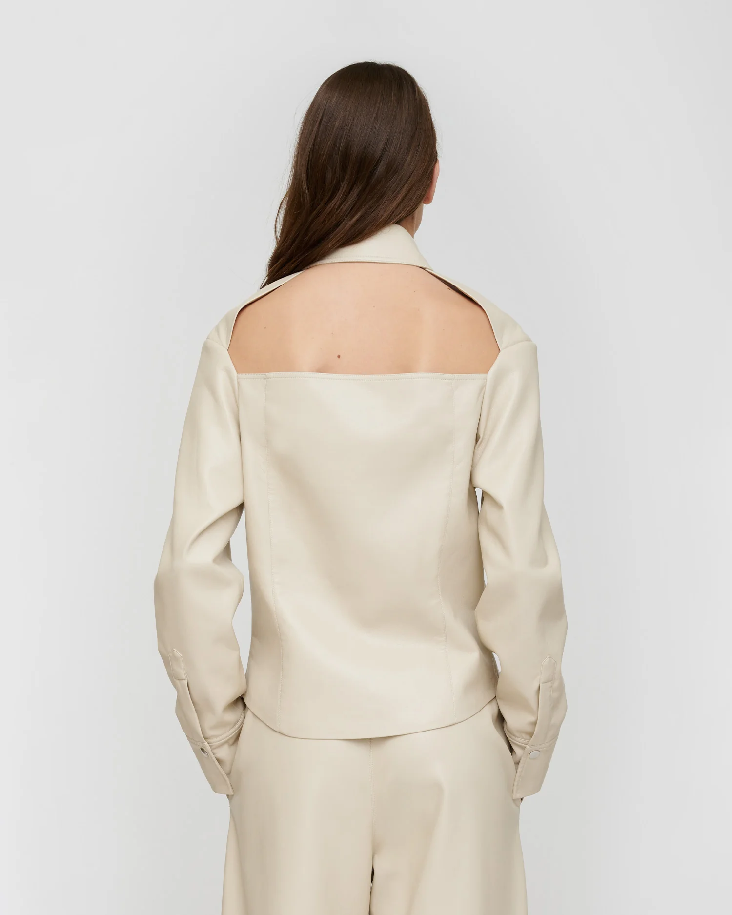 Izna - Okobor ™ shirt jacket - Creme - Image 5