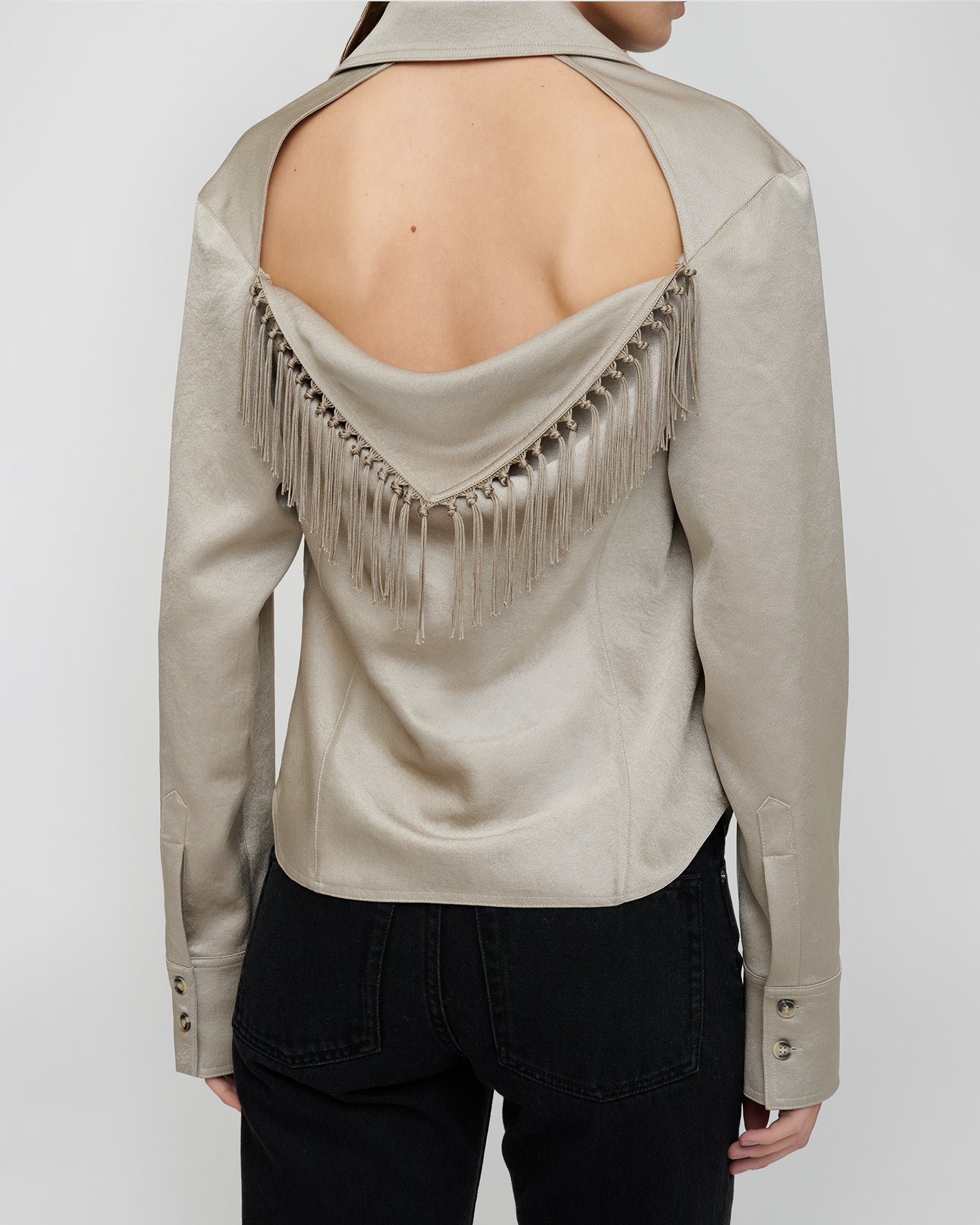 Anjana - Shirt - Silver - Image 2