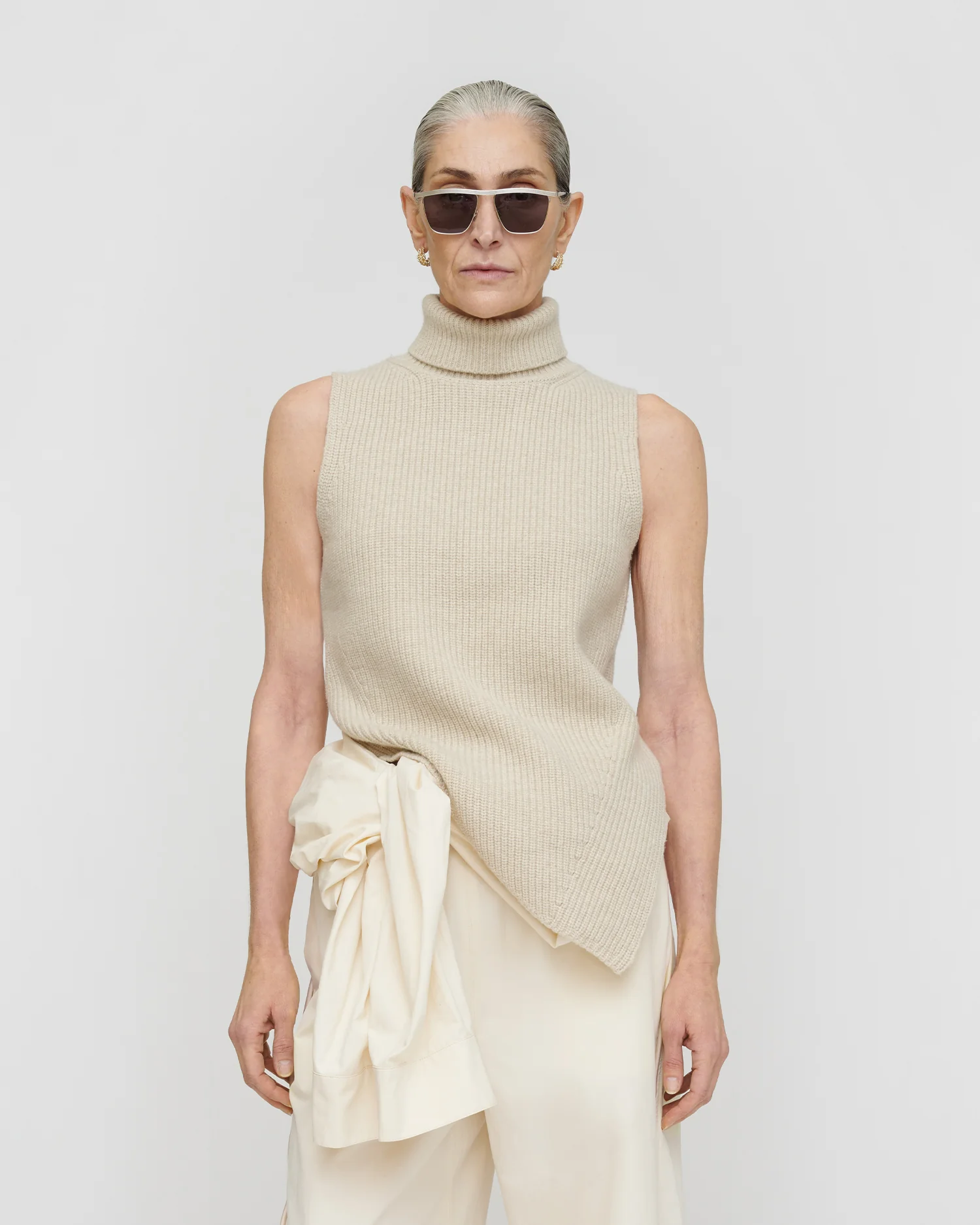 Fennec - Knit vest - Creme