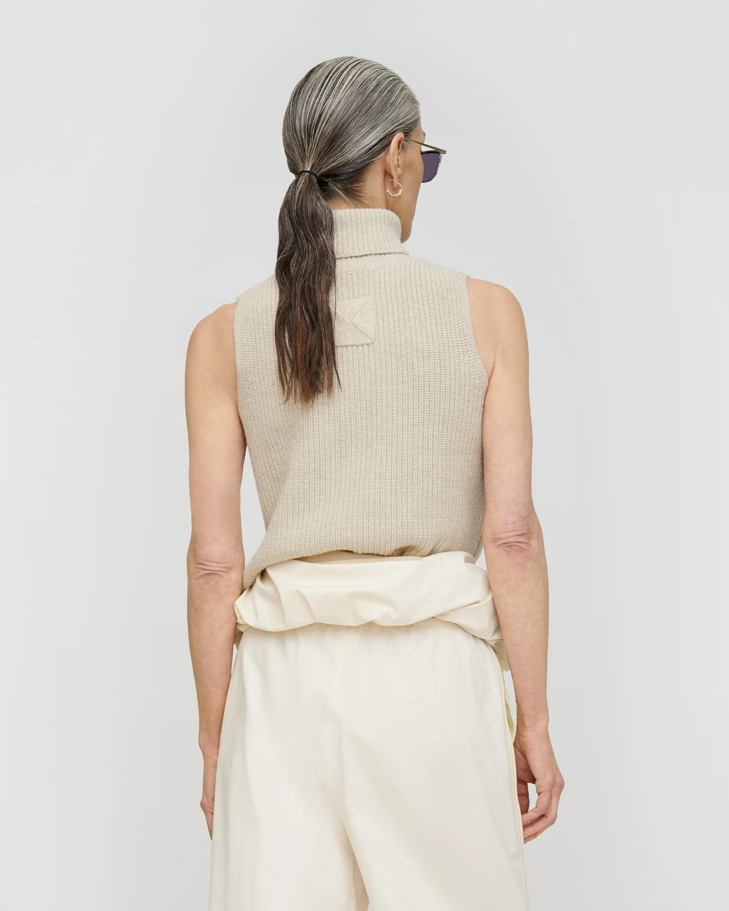 Fennec - Knit vest - Creme - Image 2