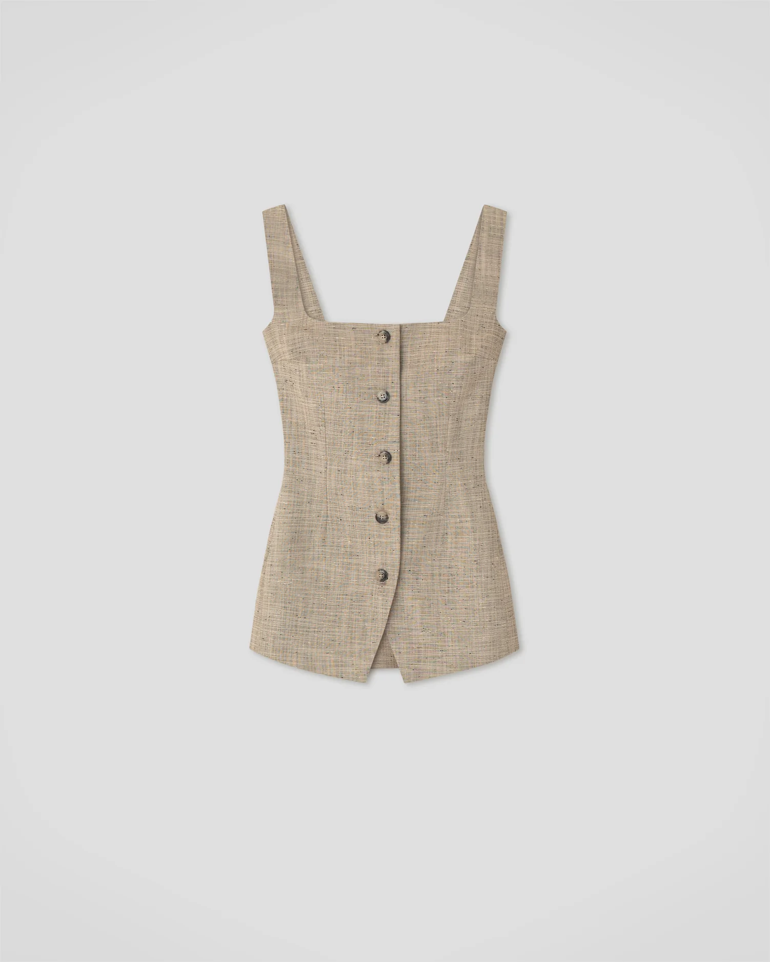 Akua - Vest - Beige/Black