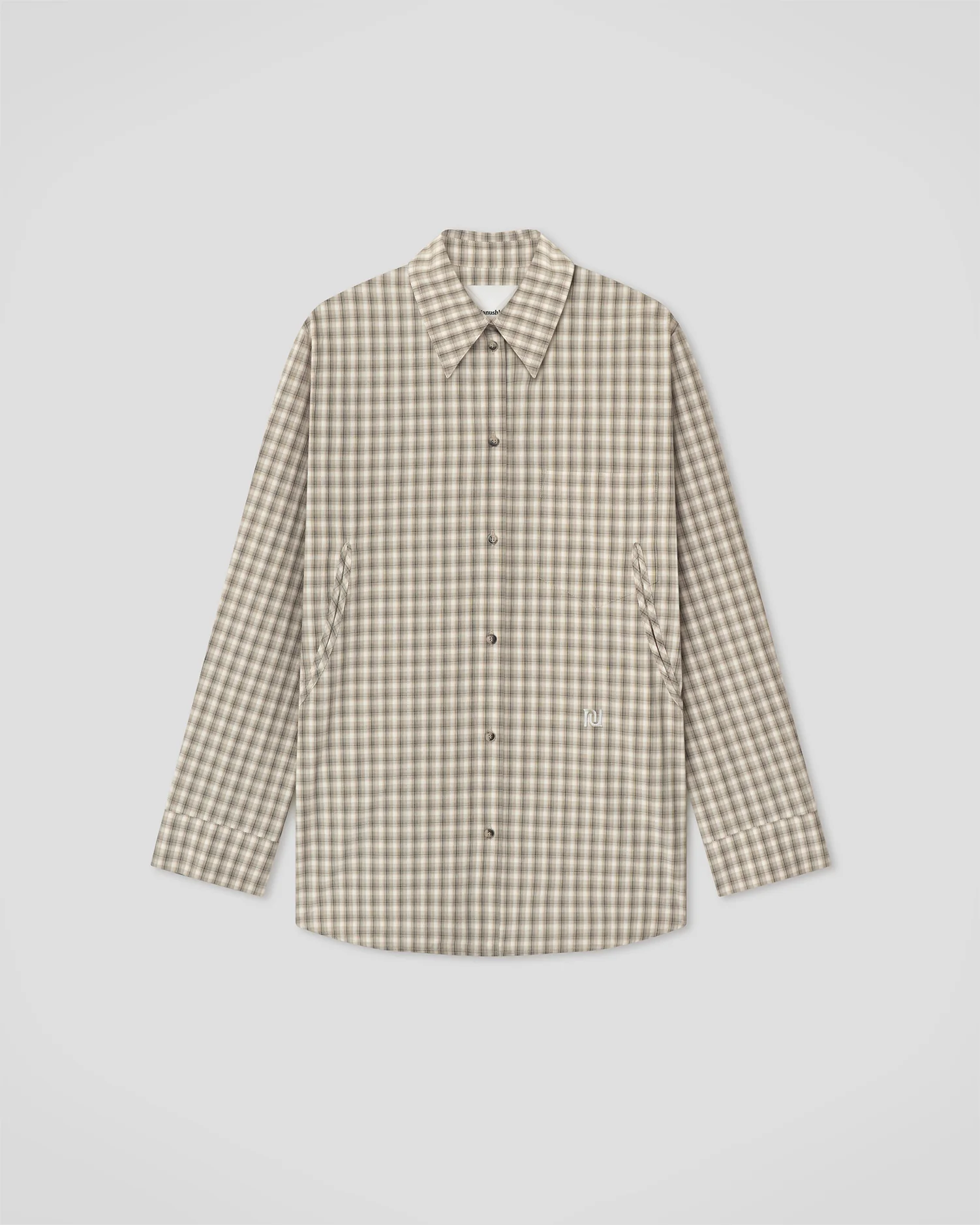 Atzi - Shirt - Creme/Grey - Image 7