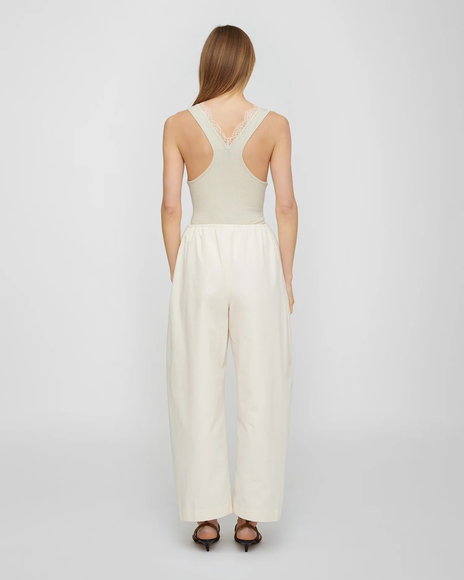 Siara - Lace detail top - Tofu - Image 5