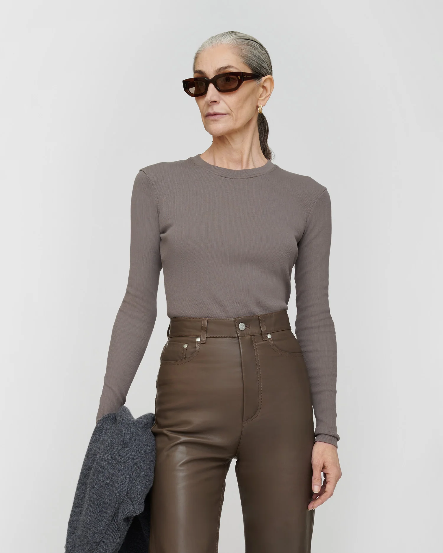 Tamsin - Long sleeve top - Grey - Image 2