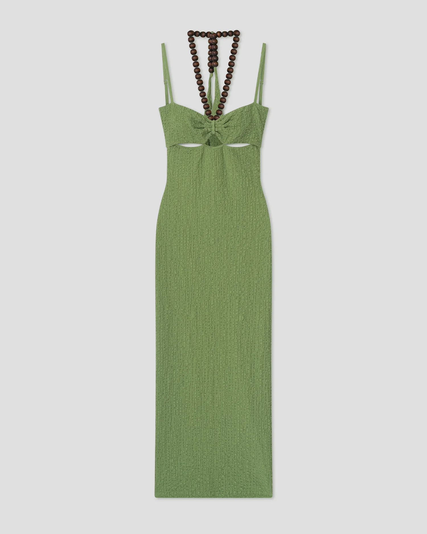 Adelaide - Beaded midi dress - Matcha